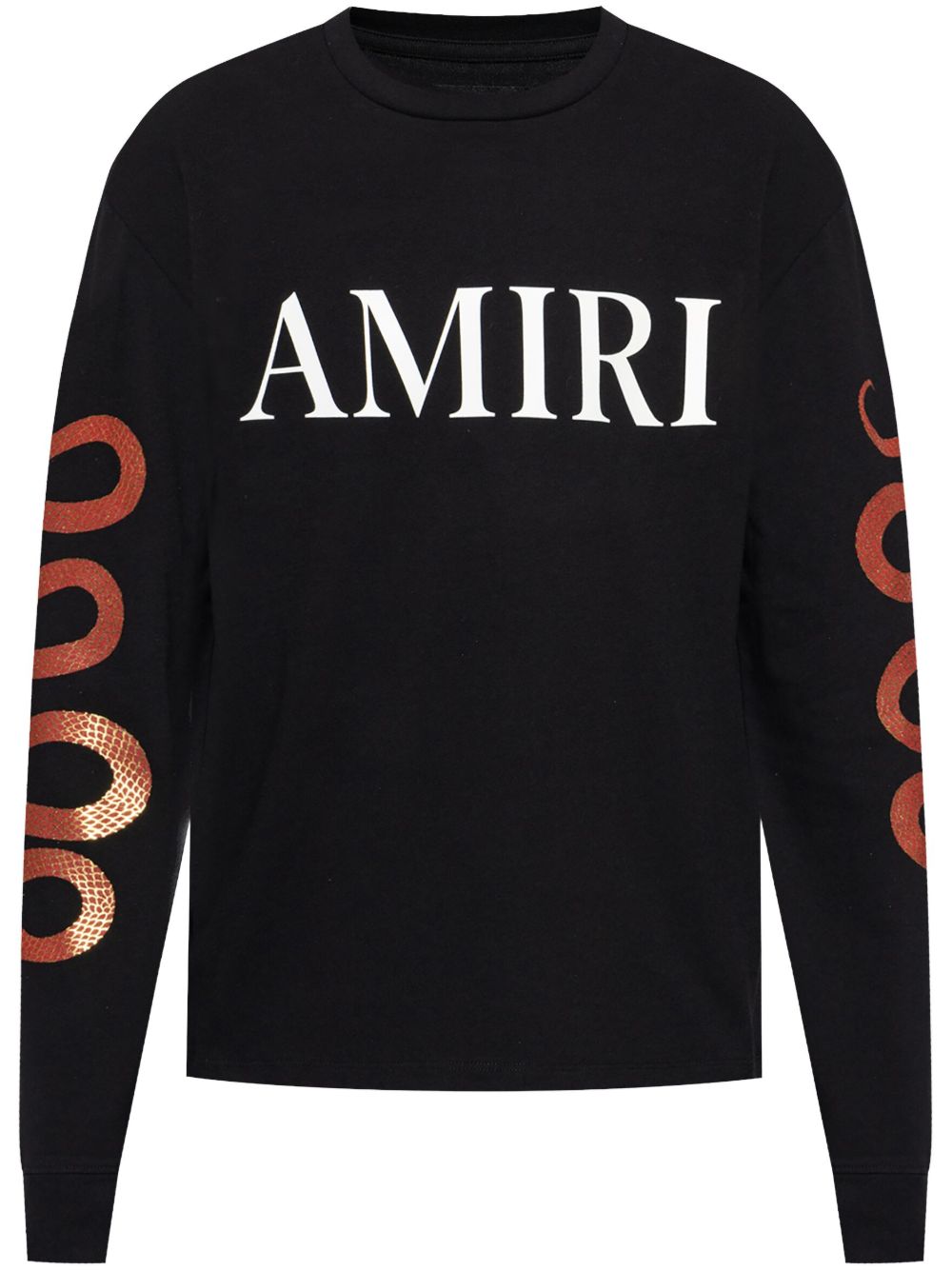 AMIRI logo印花长袖T恤 - 黑色