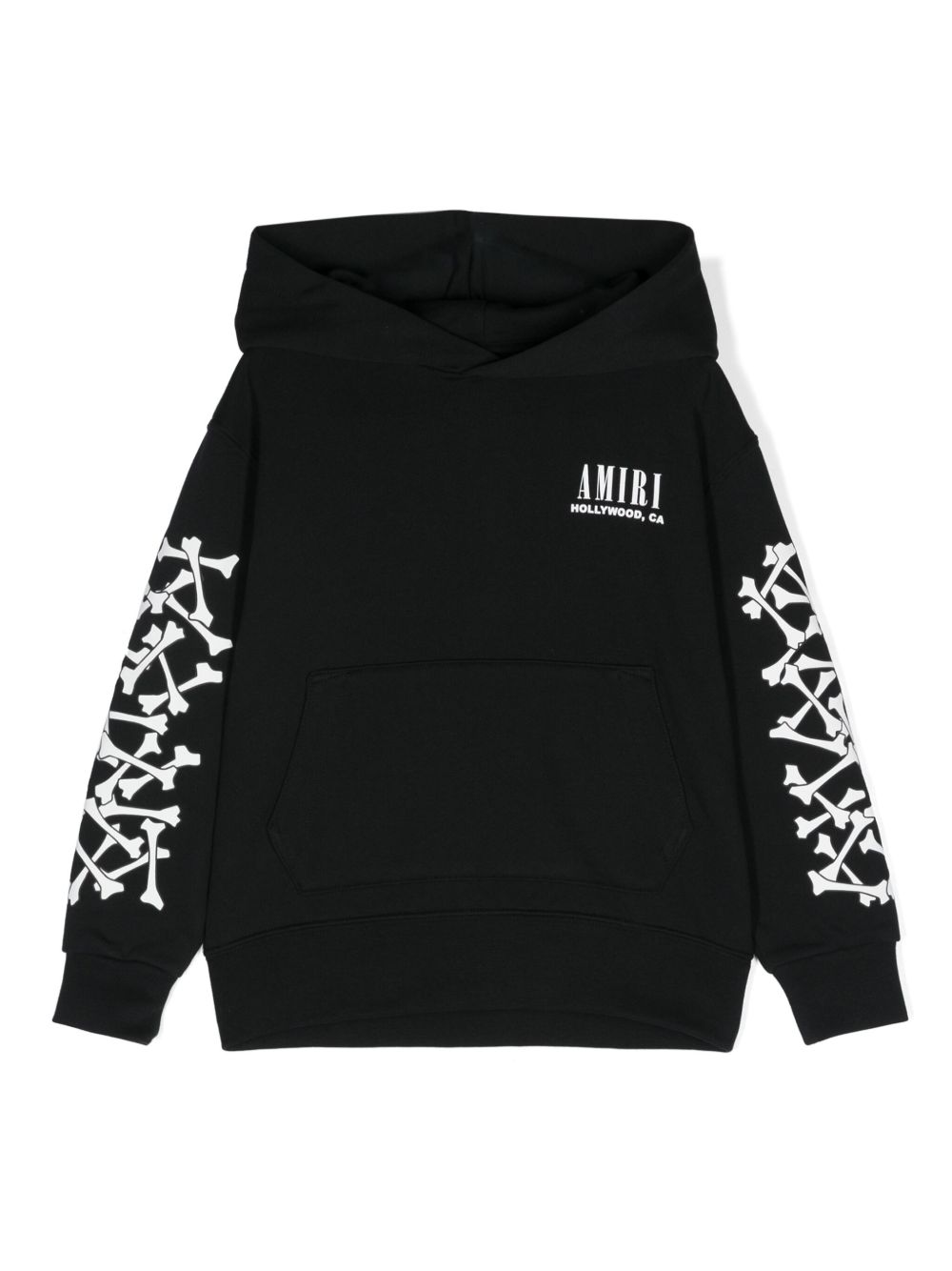 AMIRI KIDS 骨头图案棉卫衣 - 黑色