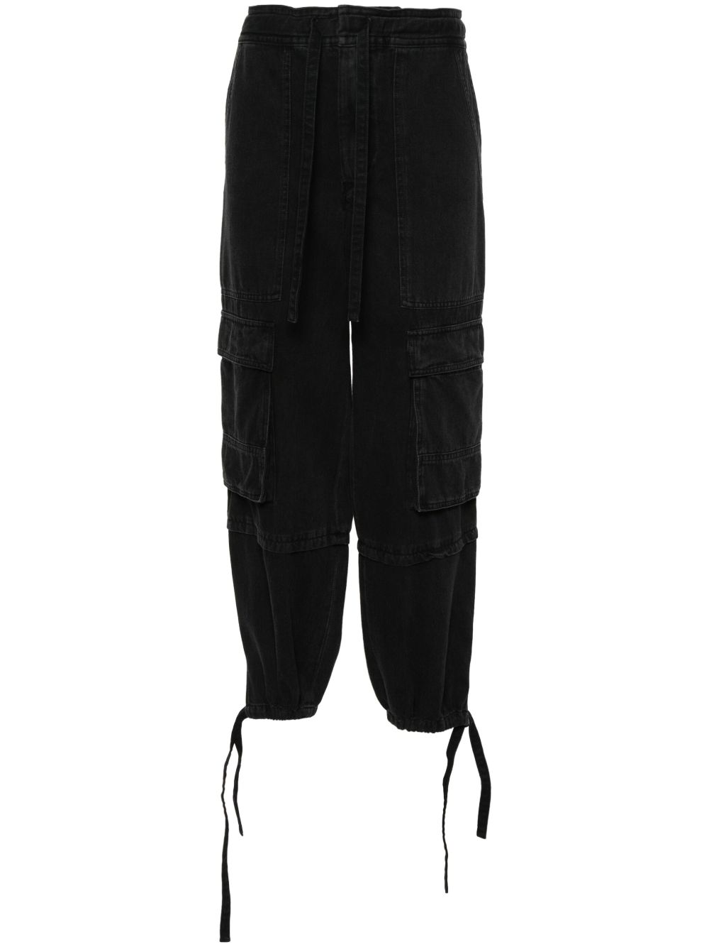 MARANT ÉTOILE Ivy 锥形工装牛仔裤 - 黑色
