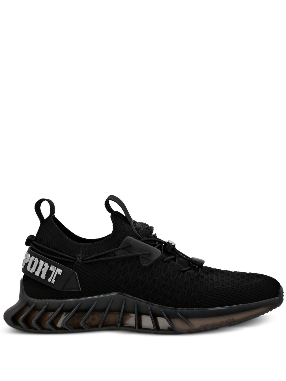 Plein Sport Runner 针织运动鞋 - 黑色