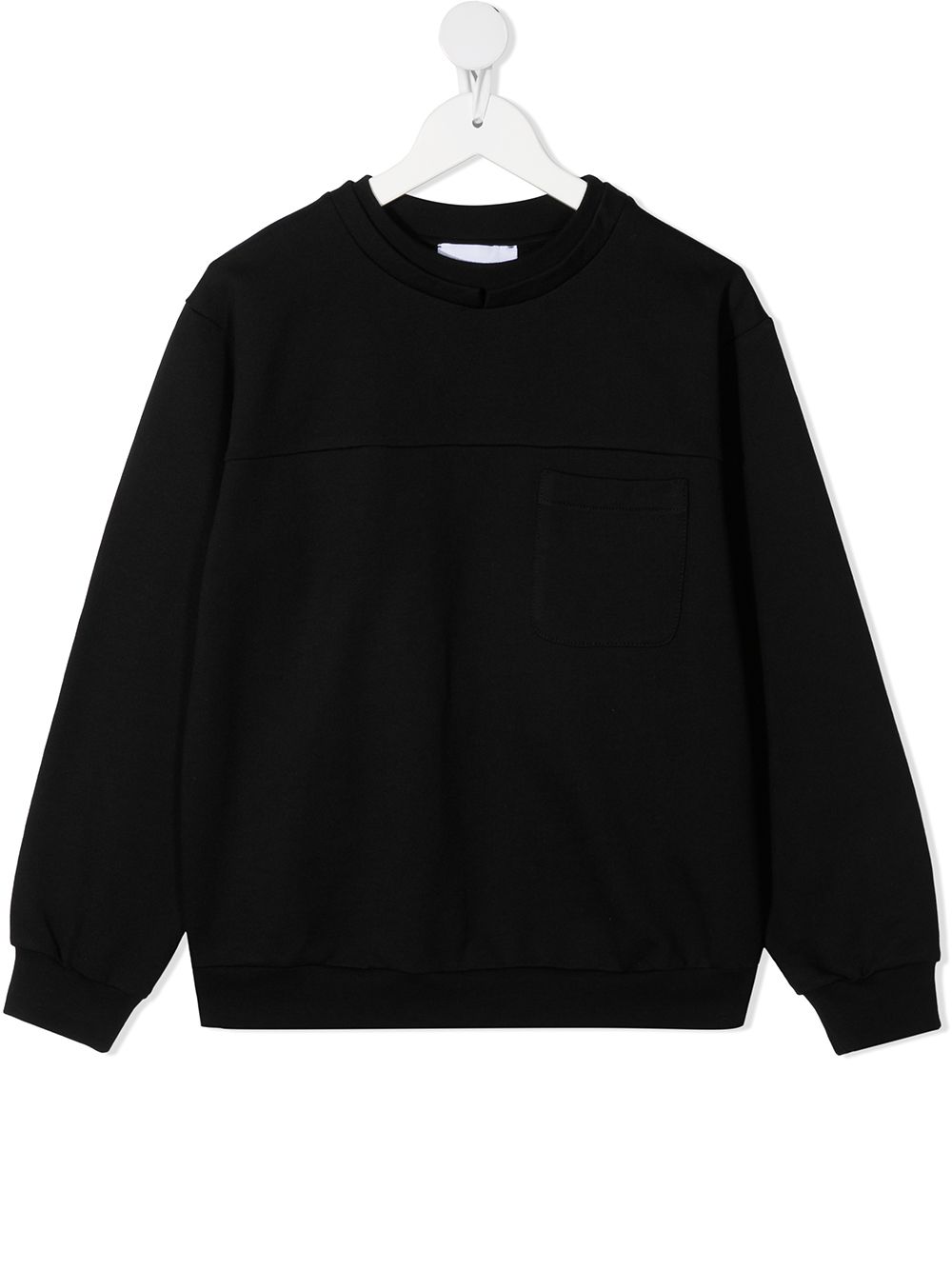 DONDUP KIDS 金属感logo印花卫衣 - 黑色