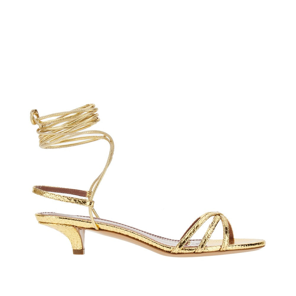 PARIS TEXAS 'Linda' metallized leather sandals Woman