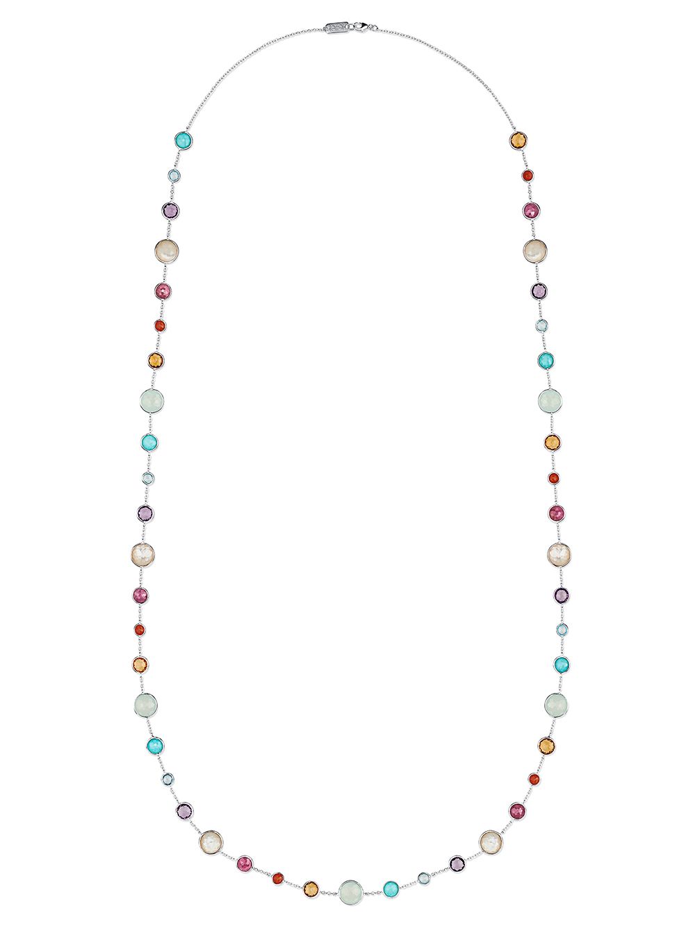 IPPOLITA Lollipop Lollitini 多矿石长款项链 - 银色