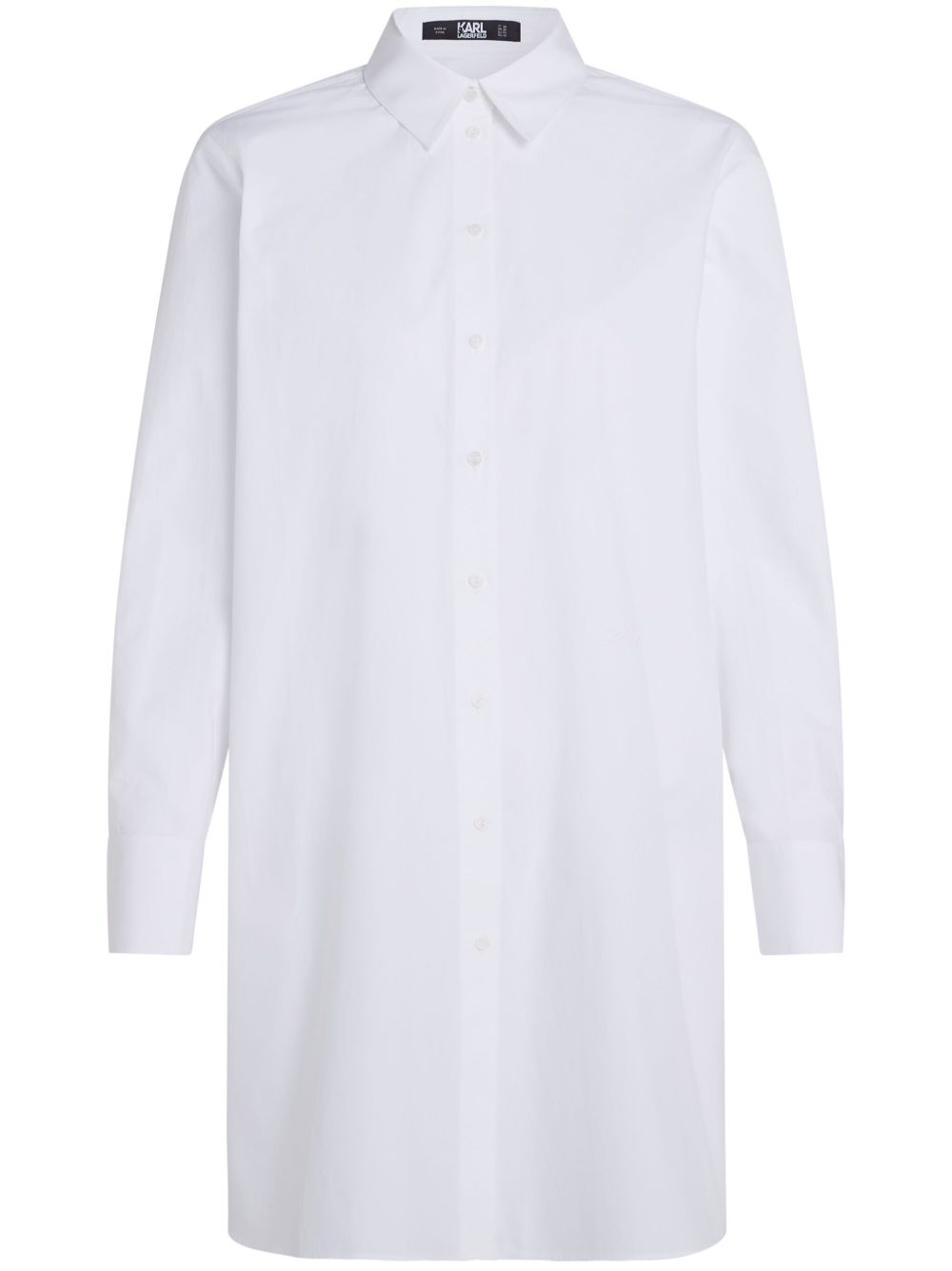 Karl Lagerfeld Signature 棉衬衫 - 白色