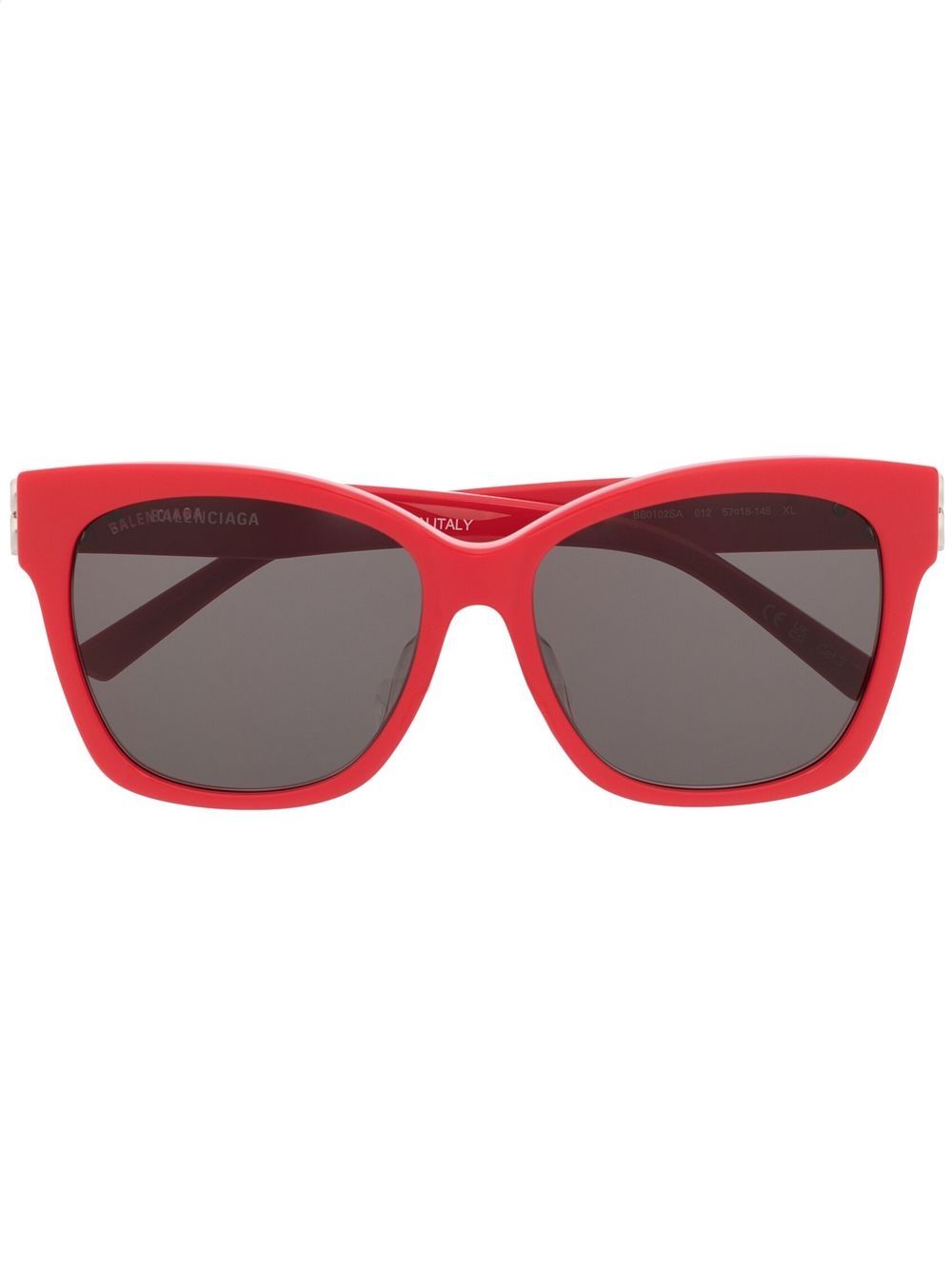 Balenciaga Eyewear Dynasty 方框太阳眼镜 - 红色