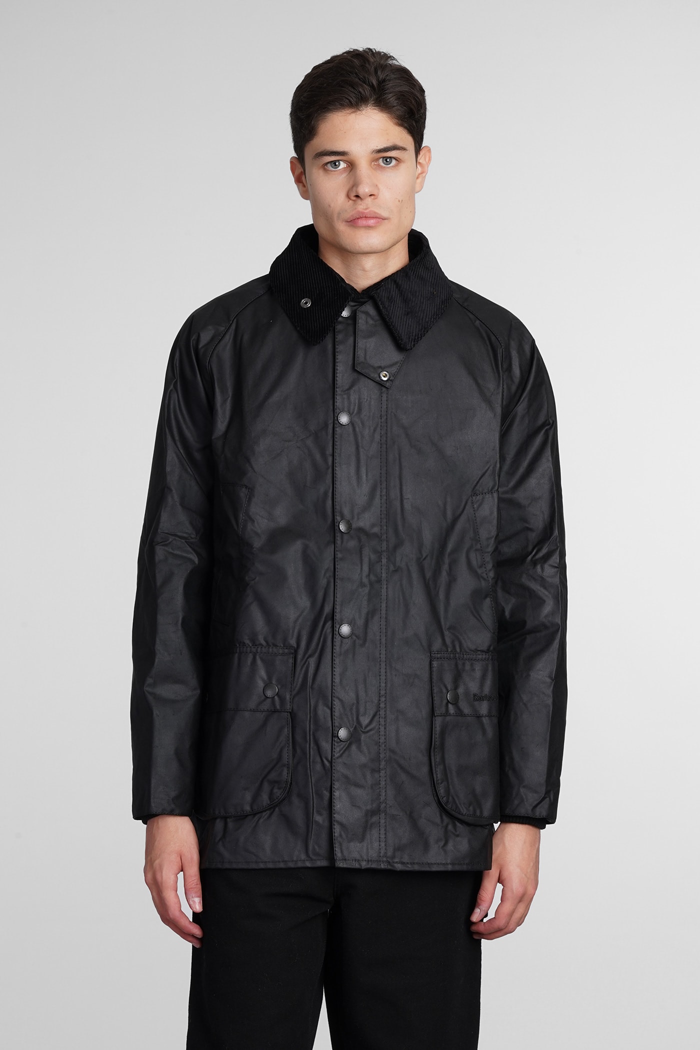 Barbour 黑色棉质休闲夹克