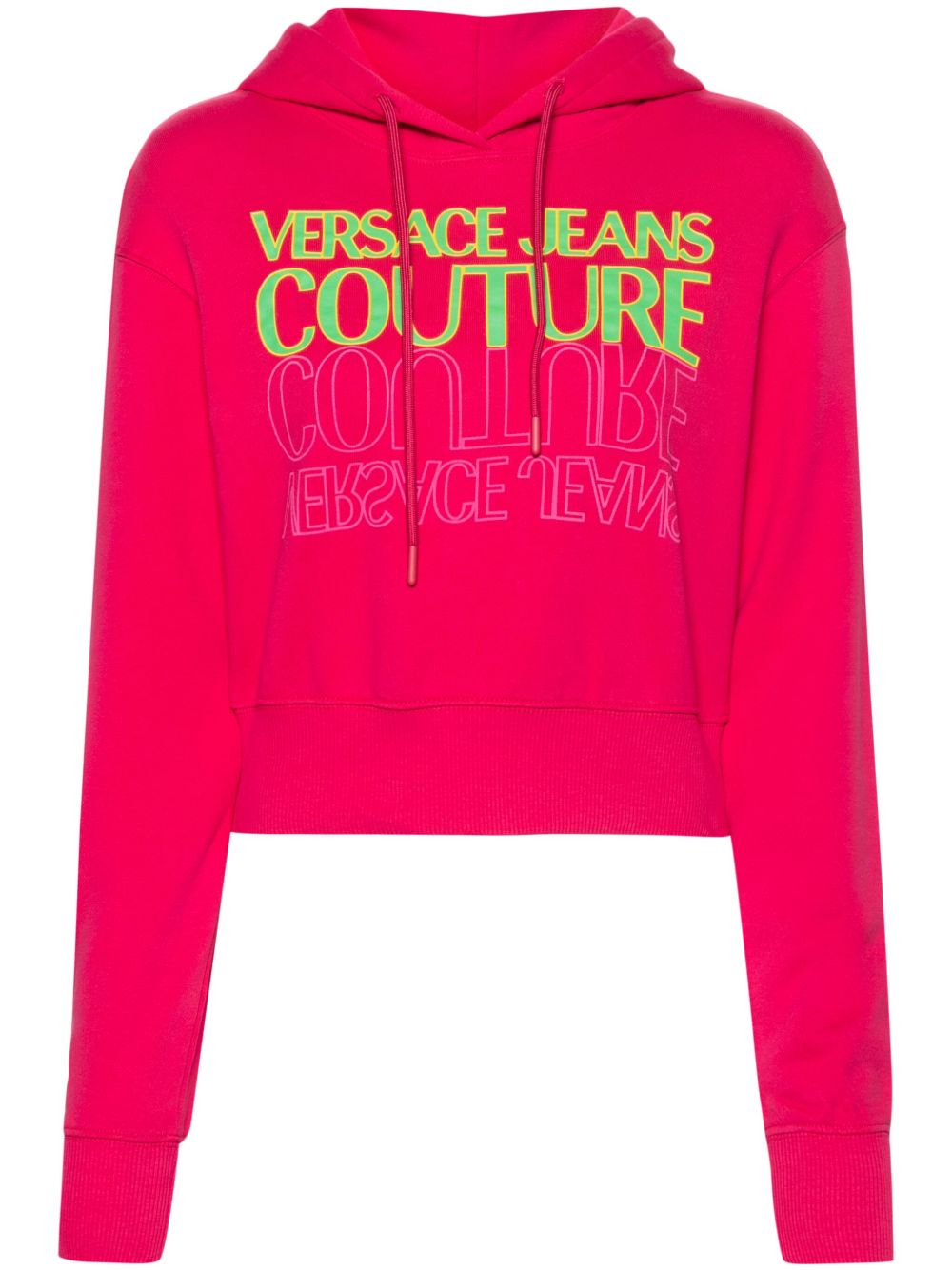 Versace Jeans Couture Upside Down 短款卫衣 - 粉色
