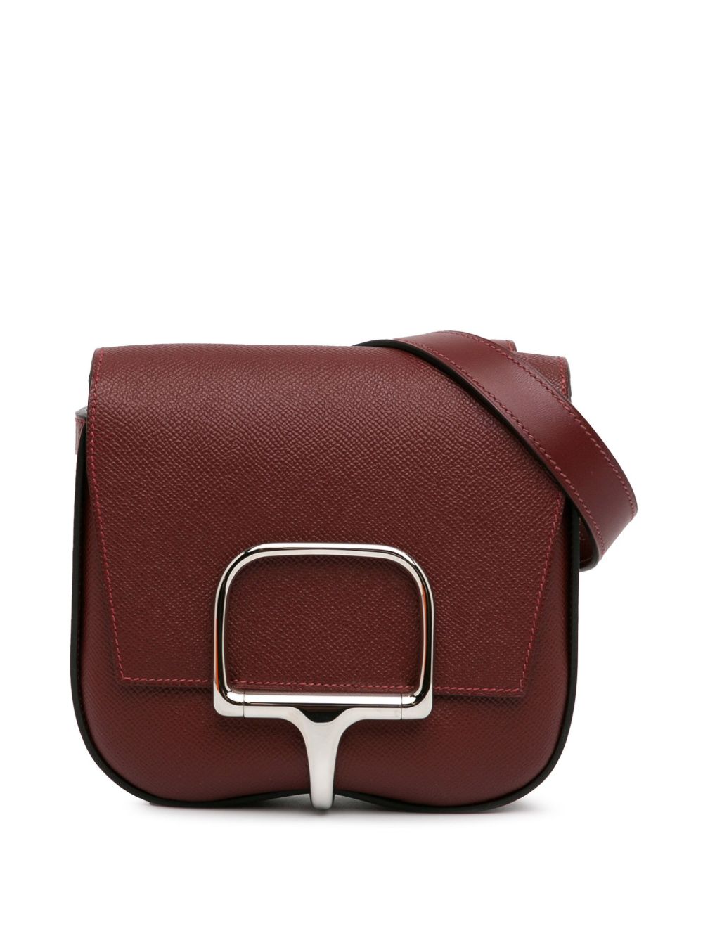 Hermès Pre-Owned Epsom Della Cavalleria 迷你斜挎包（2021年典藏款） - 红色