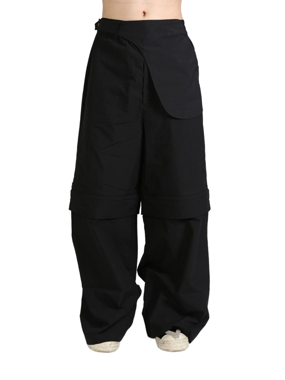 FFFPOSTALSERVICE wide waistbag zip-off trousers - 黑色