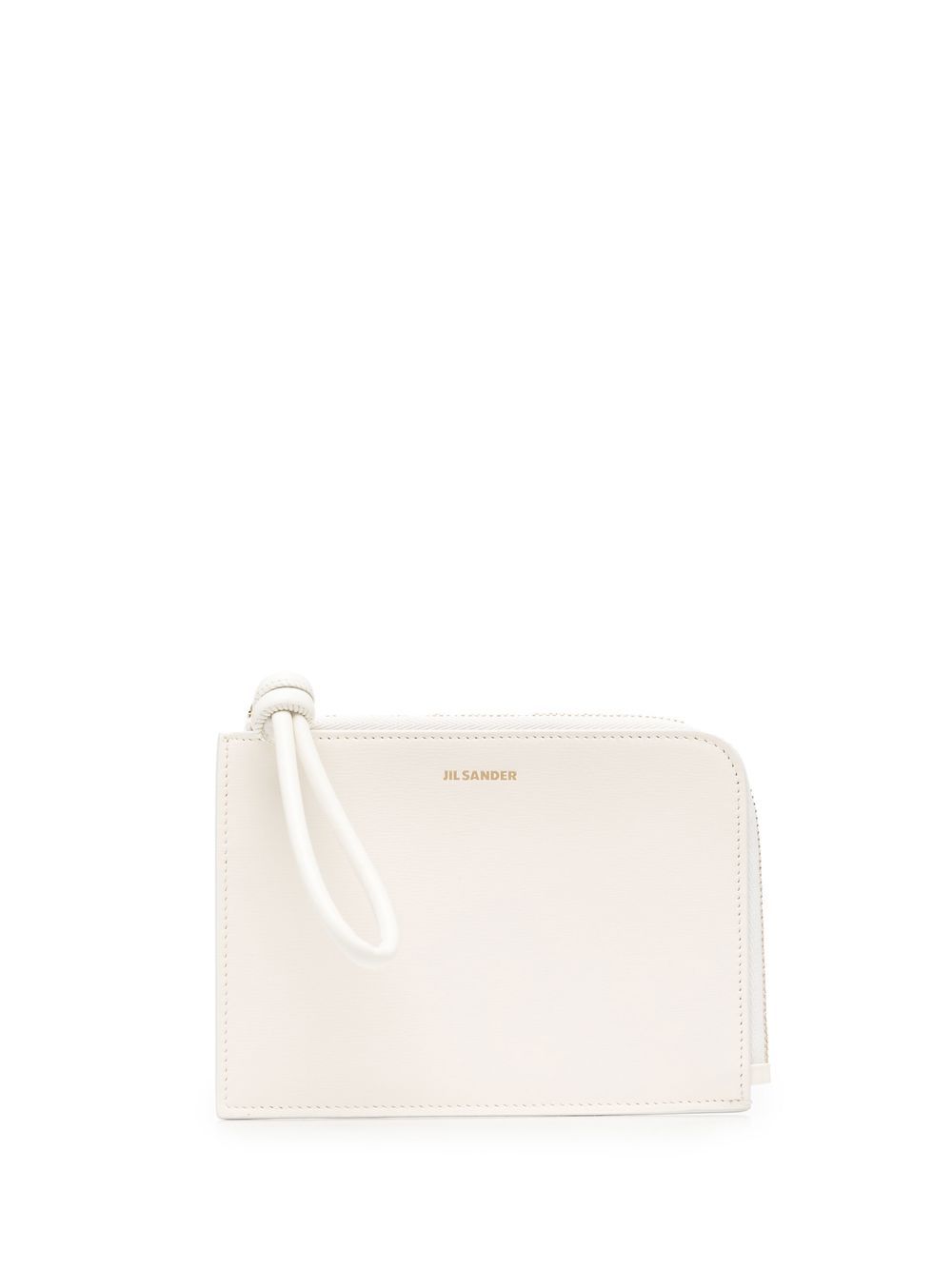 Jil Sander 中号皮质信封式零钱包 - 中性色