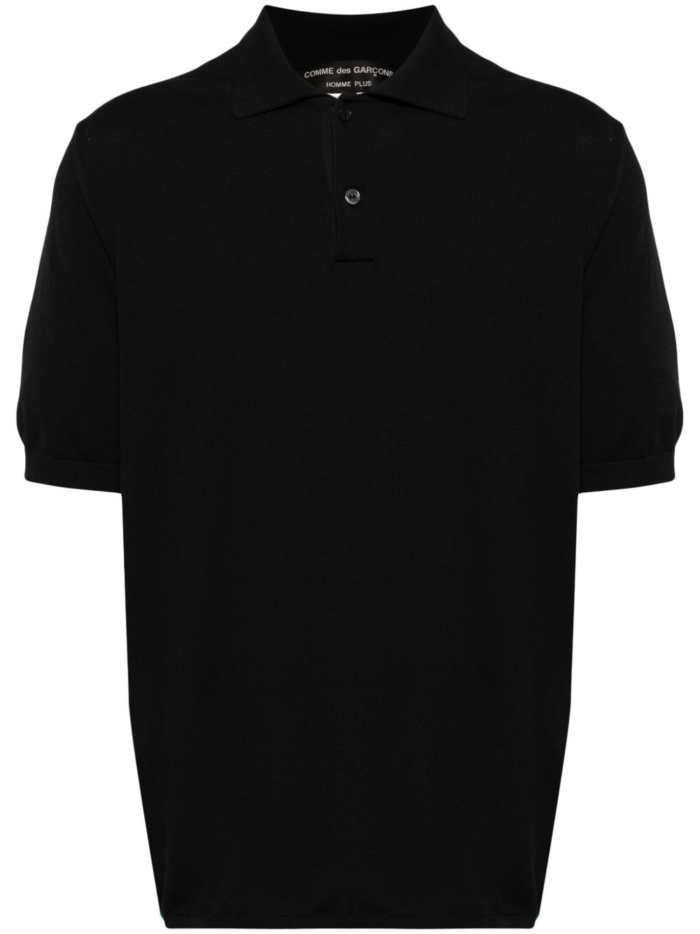 Comme des Garçons Homme 背面贴花polo衫 - 黑色