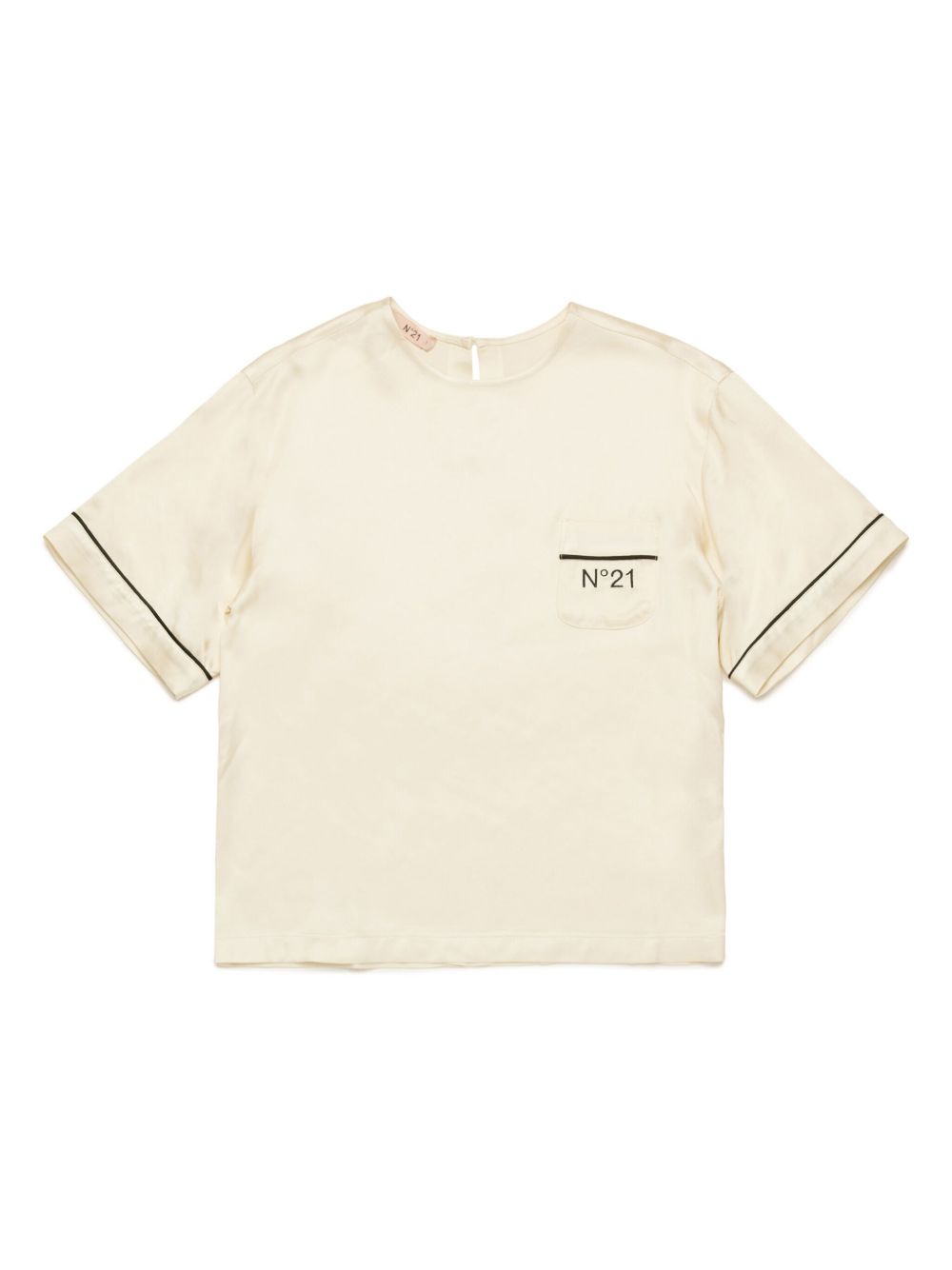 Nº21 Kids logo印花T恤 - 中性色