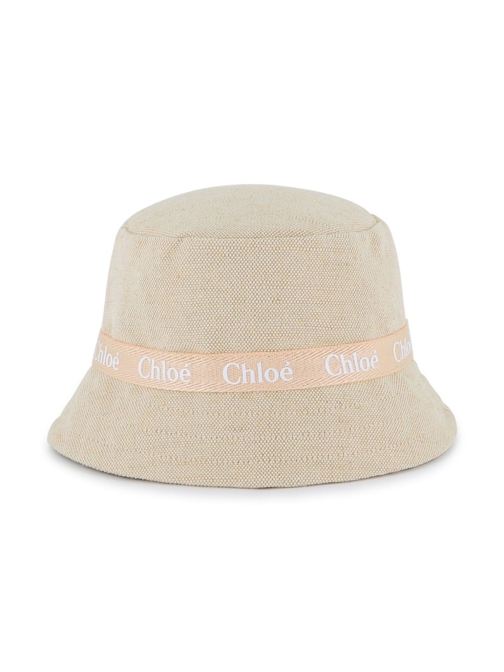 Chloé Kids logo印花渔夫帽 - 中性色