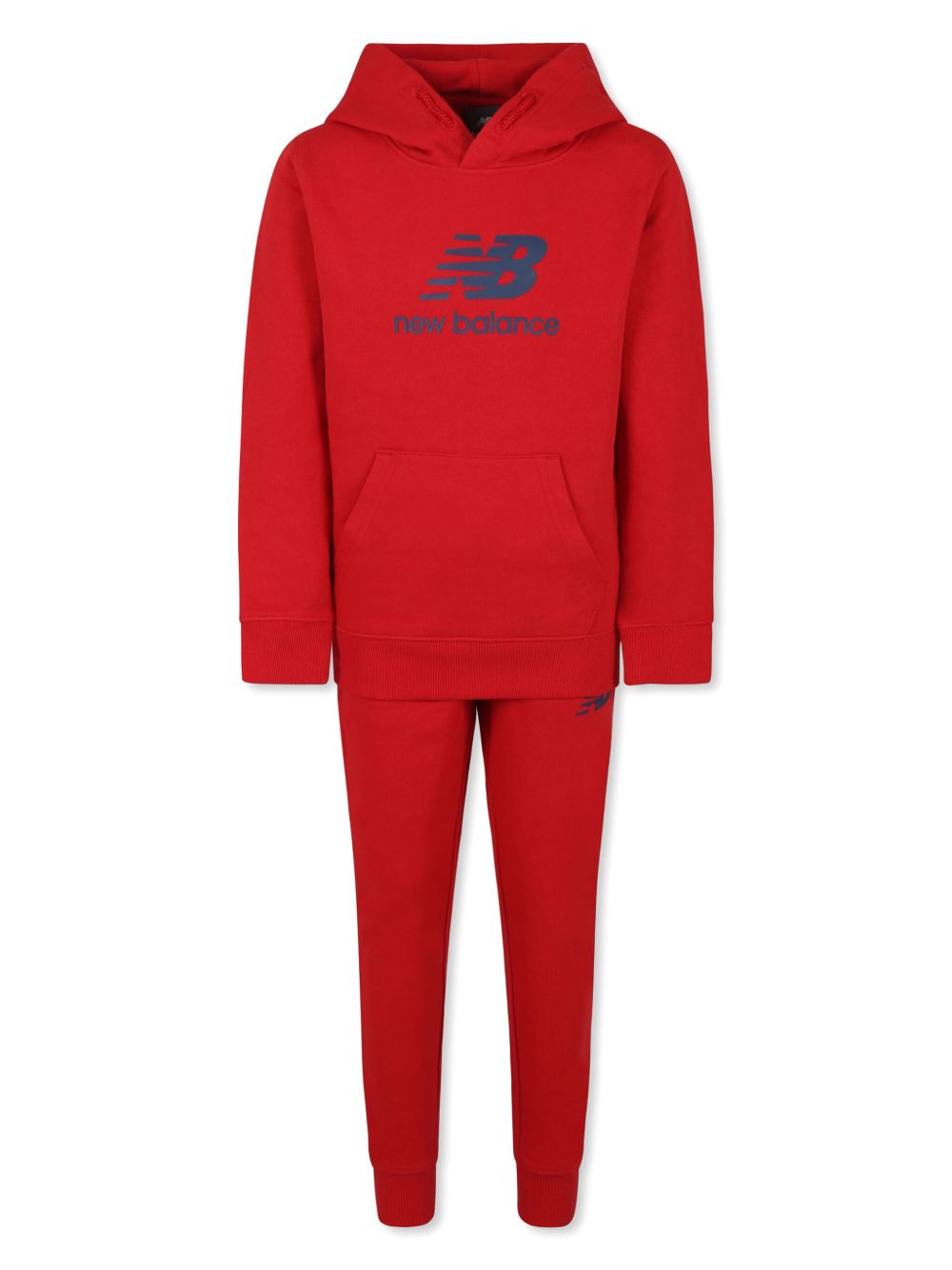 New Balance Kids logo印花运动套装 - 红色