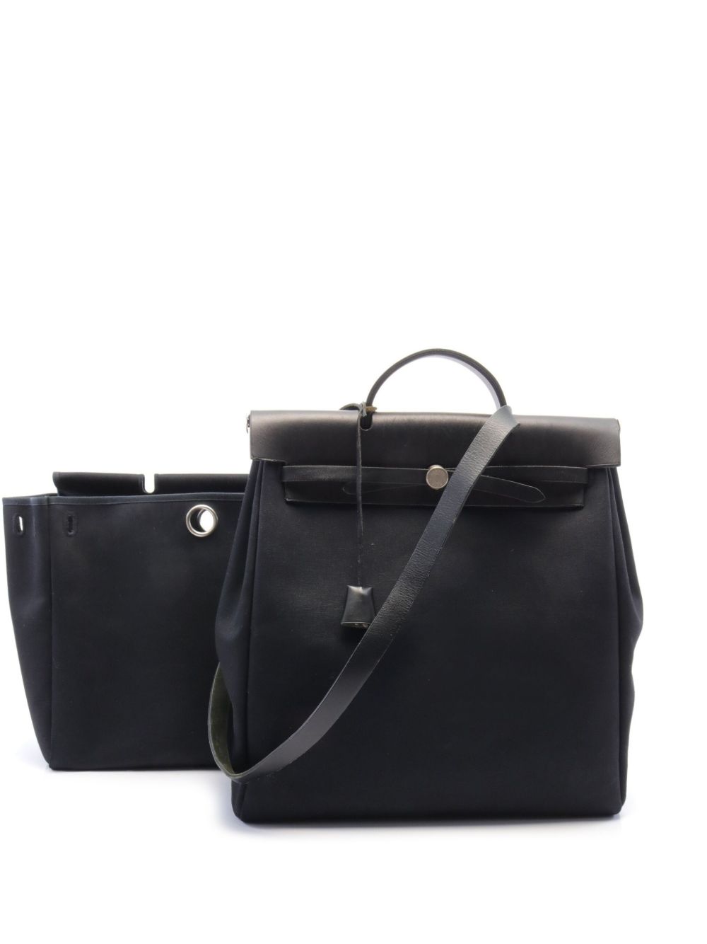 Hermès Pre-Owned 2000 Toile Officier Herbag MM tote bag - 黑色