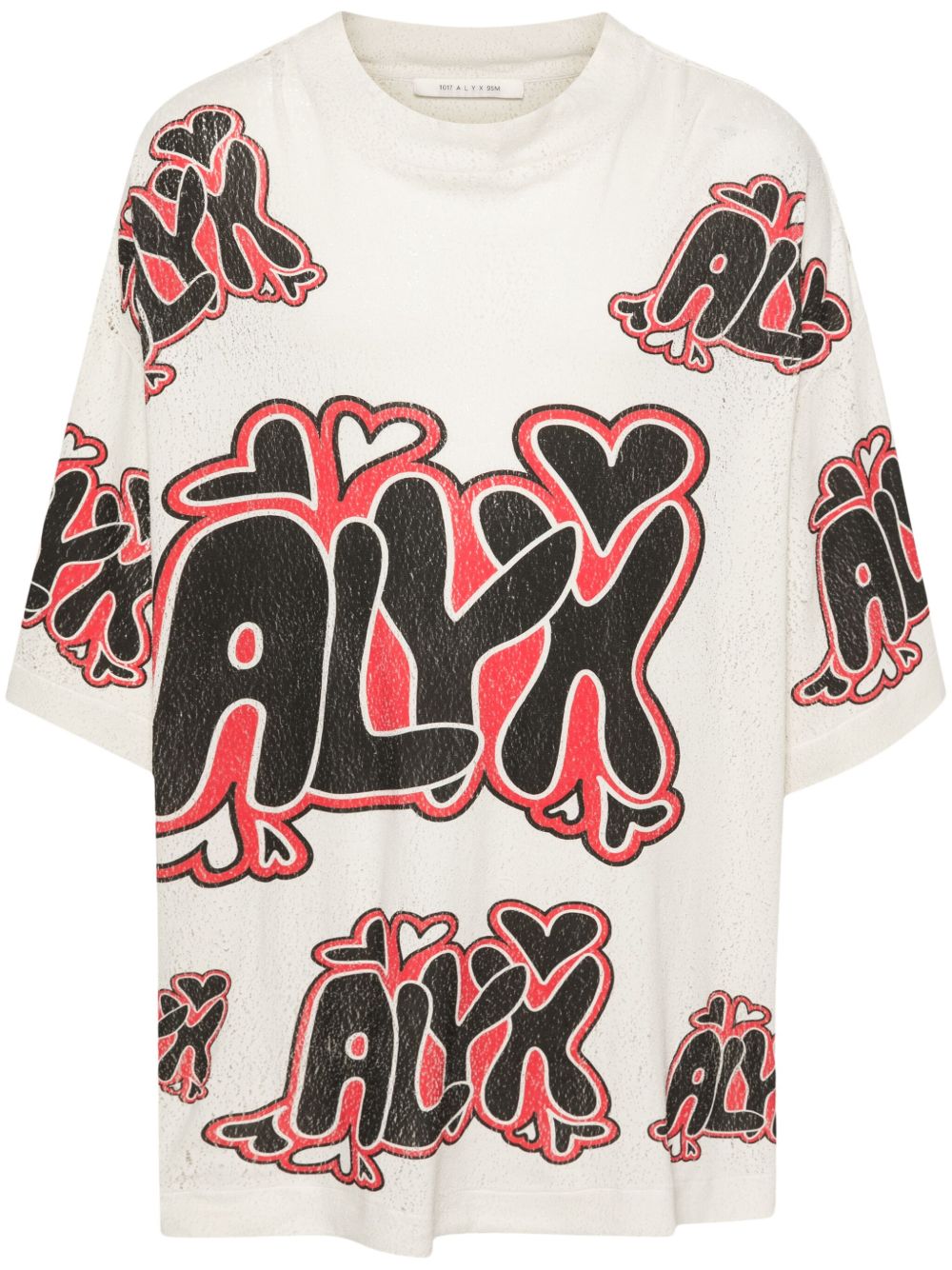 1017 ALYX 9SM 图案印花仿旧T恤 - 中性色