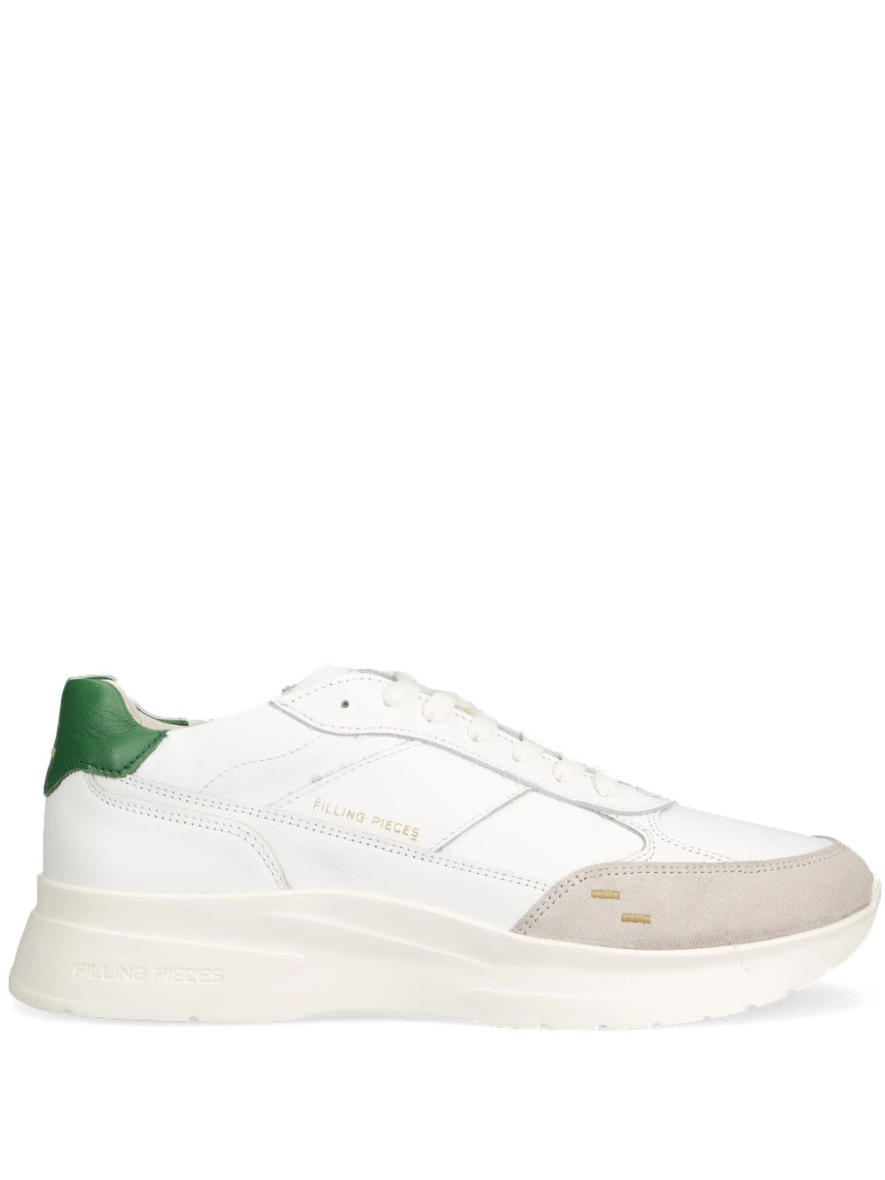 Filling Pieces logo印花低帮运动鞋 - 白色