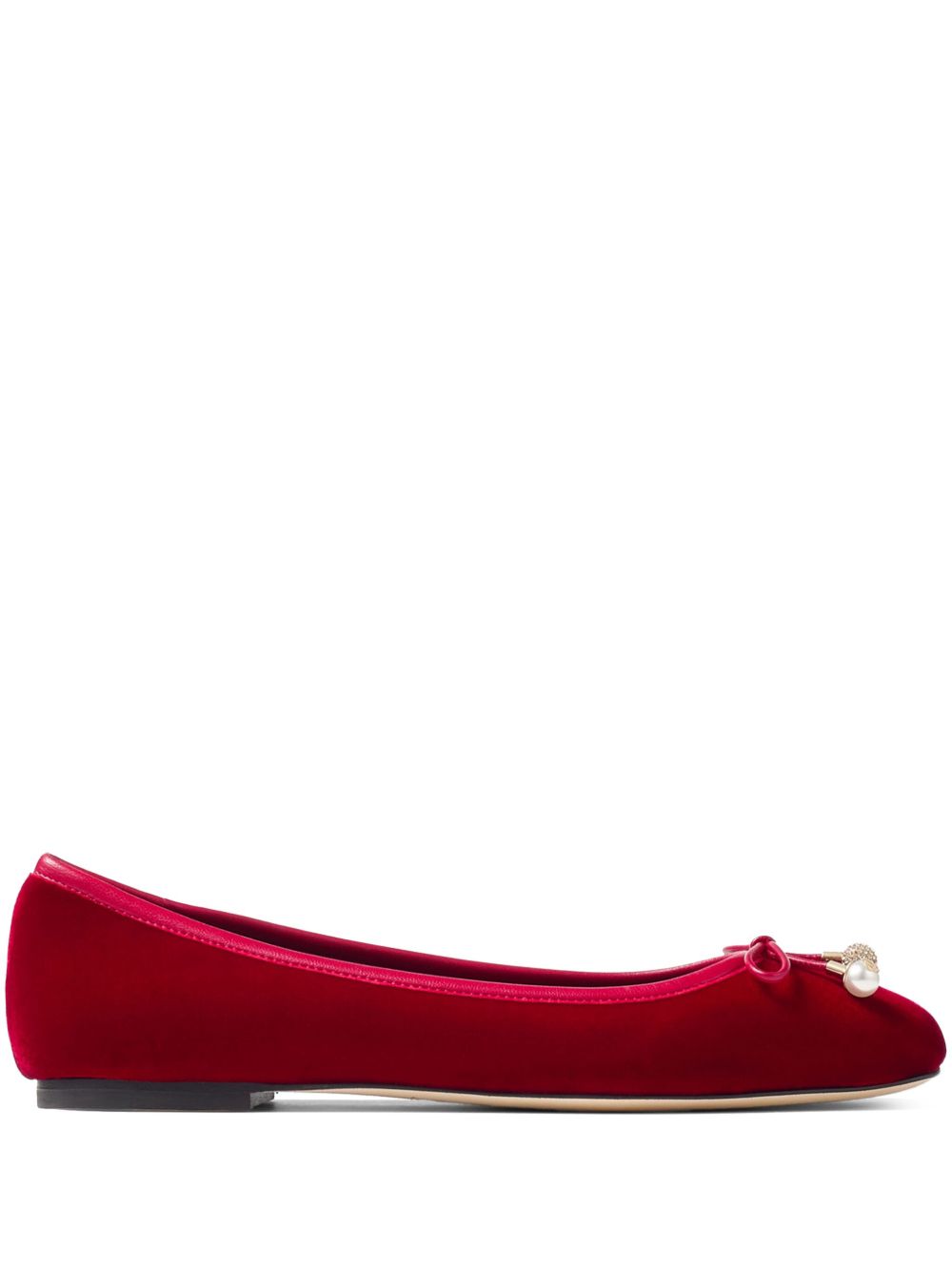 Jimmy Choo Elme 平底鞋 - 红色