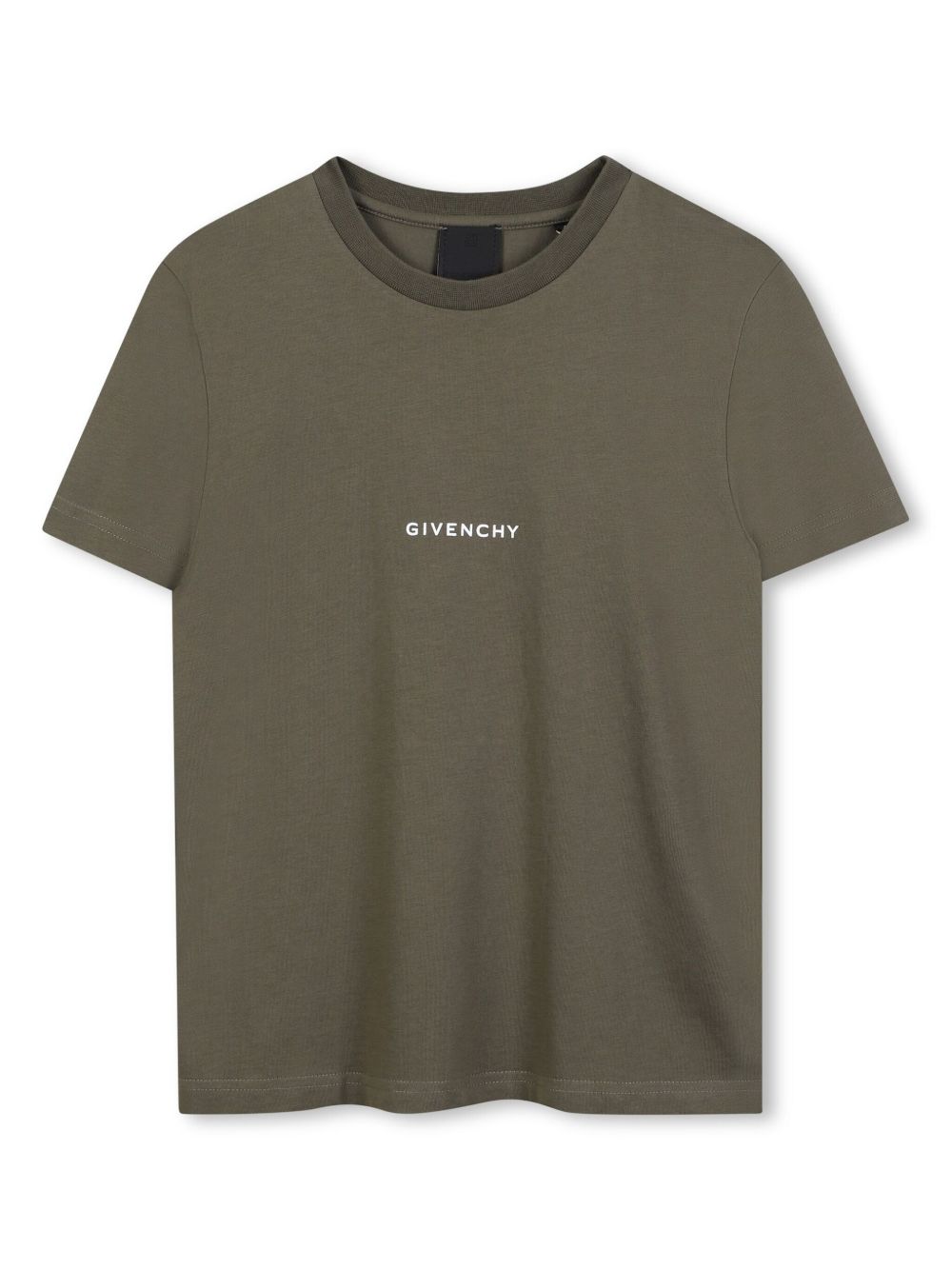 Givenchy Kids logo印花T恤 - 绿色