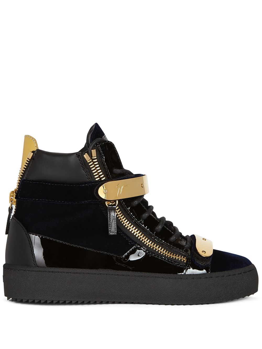 Giuseppe Zanotti Coby 高帮运动鞋 - 蓝色