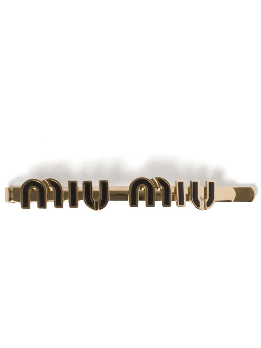 Miu Miu logo字母发夹 - 黑色