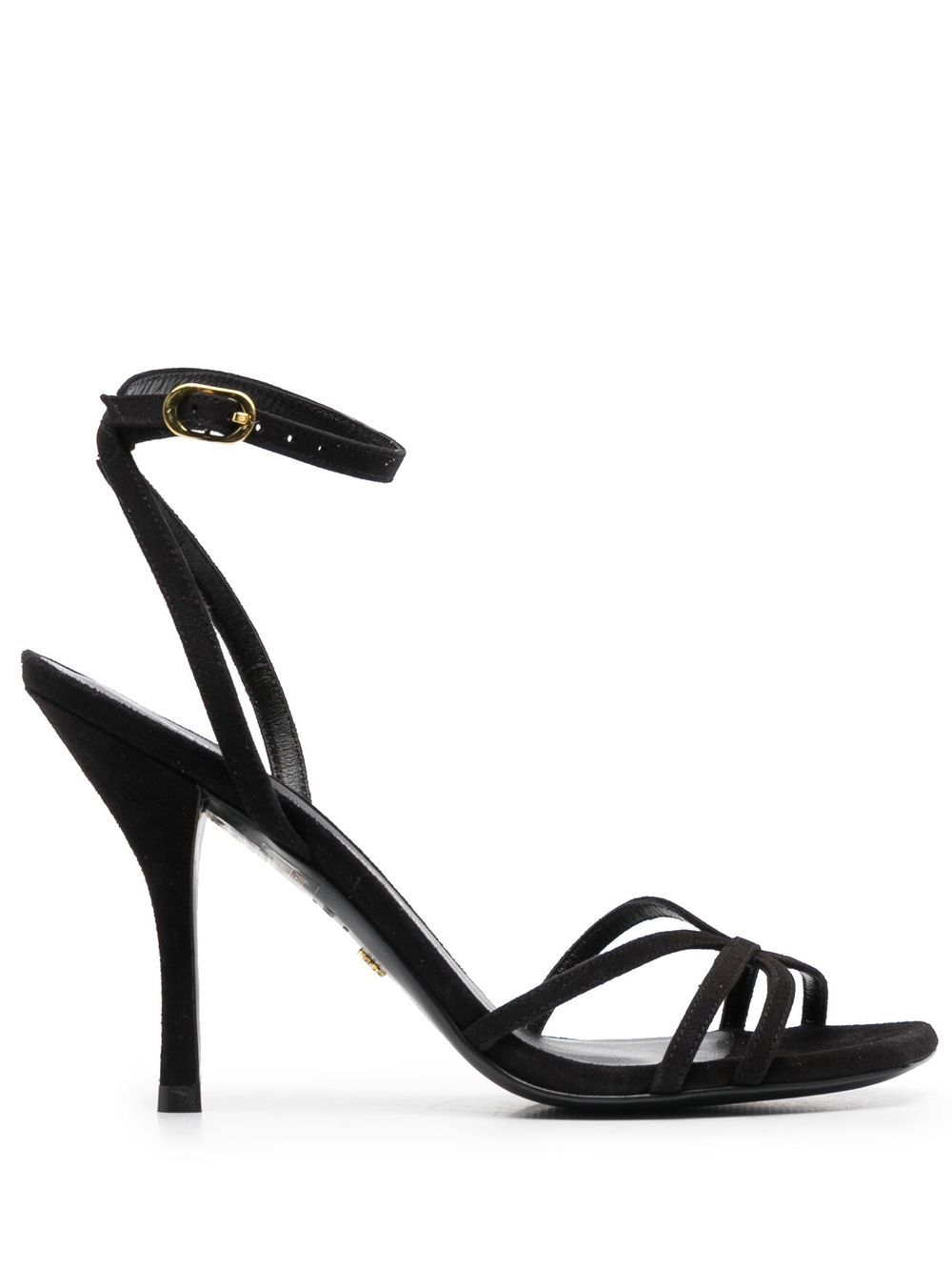 Stuart Weitzman 套穿式凉鞋 - 黑色