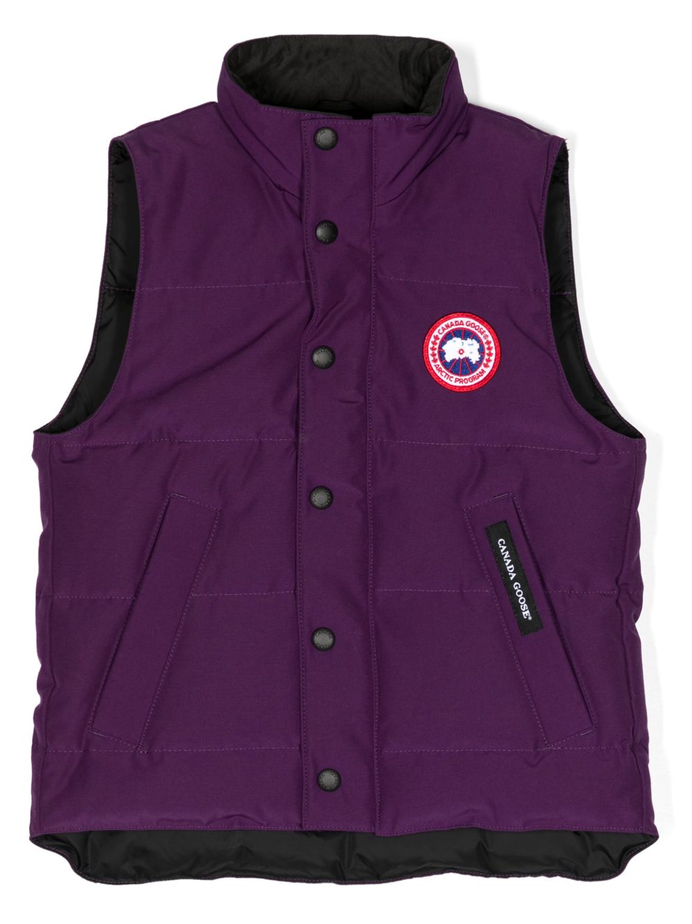 Canada Goose Kids Vanier 标贴马甲 - 紫色