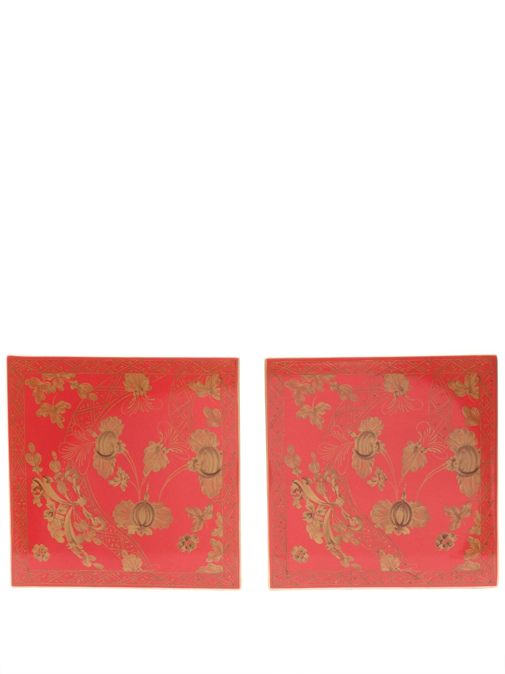 GINORI 1735 陶瓷盘（30厘米 x 30厘米） - 红色