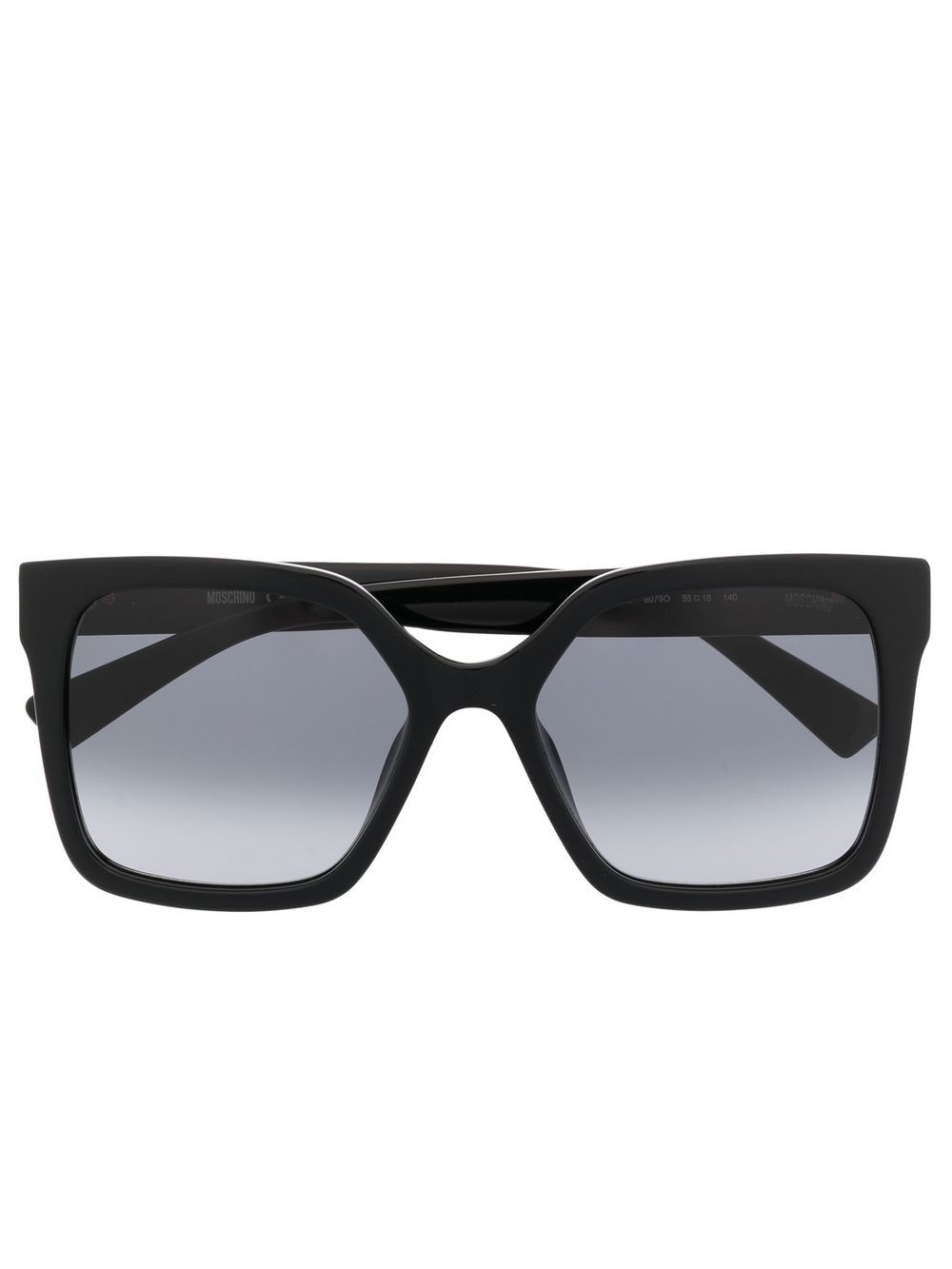 Moschino Eyewear 莫斯奇诺 超大框太阳眼镜 - 黑色