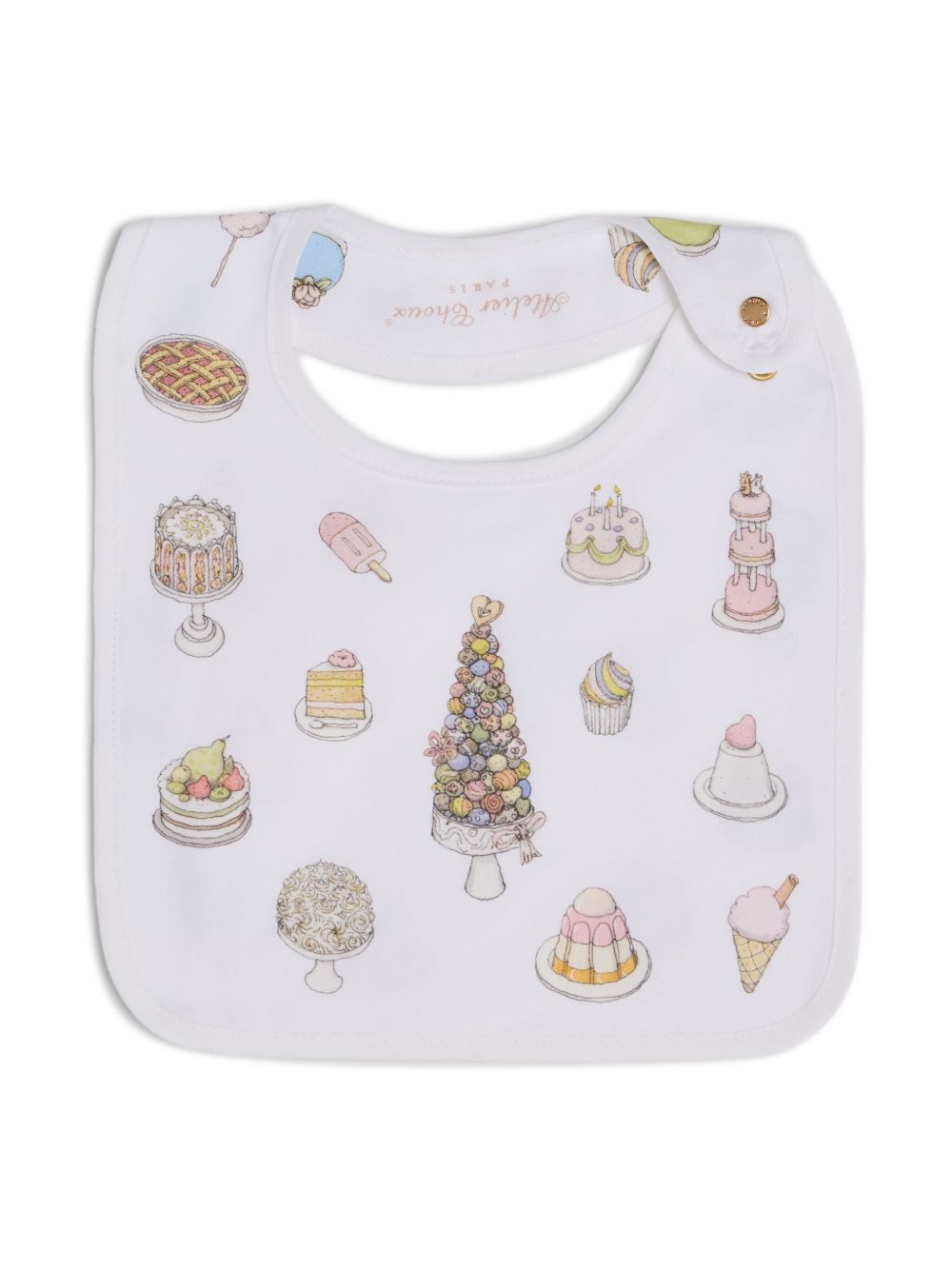 Atelier Choux Sweety Pie 棉围兜 - 白色