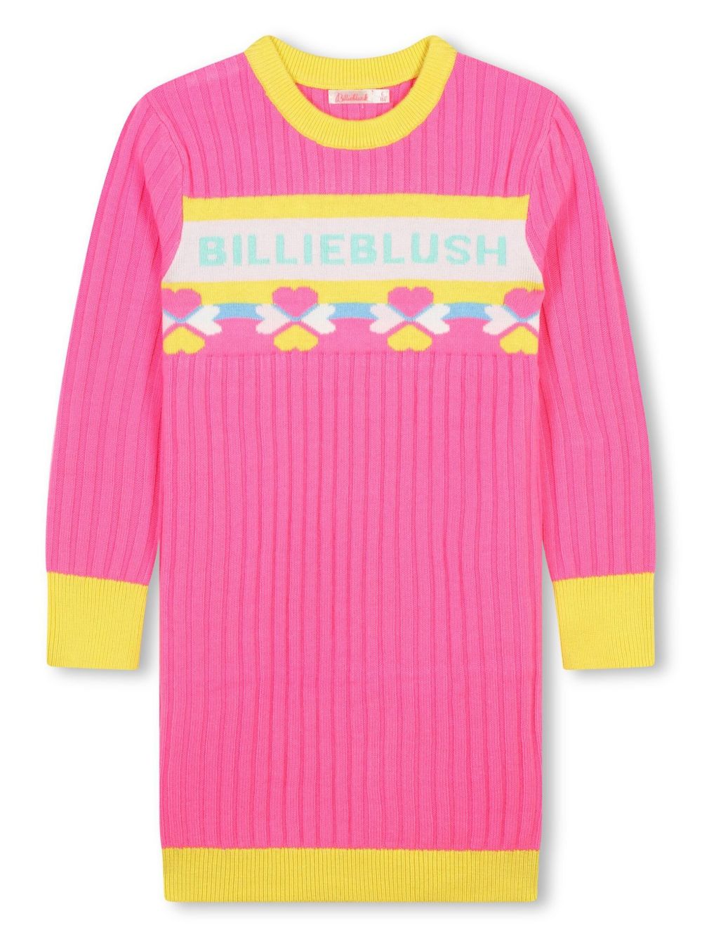 Billieblush 嵌花针织连衣裙 - 粉色