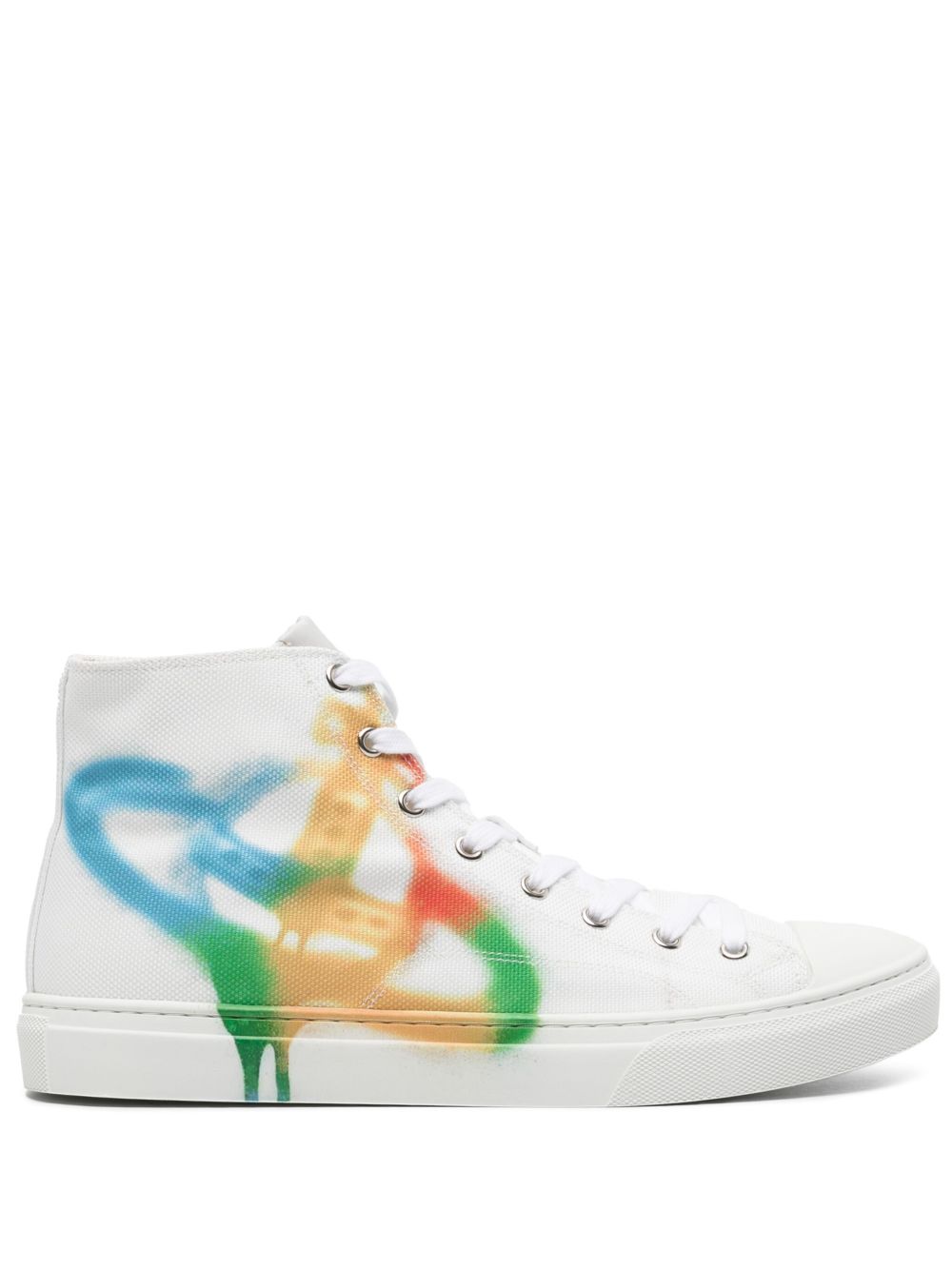 Vivienne Westwood Plimsoll 高帮运动鞋 - 白色