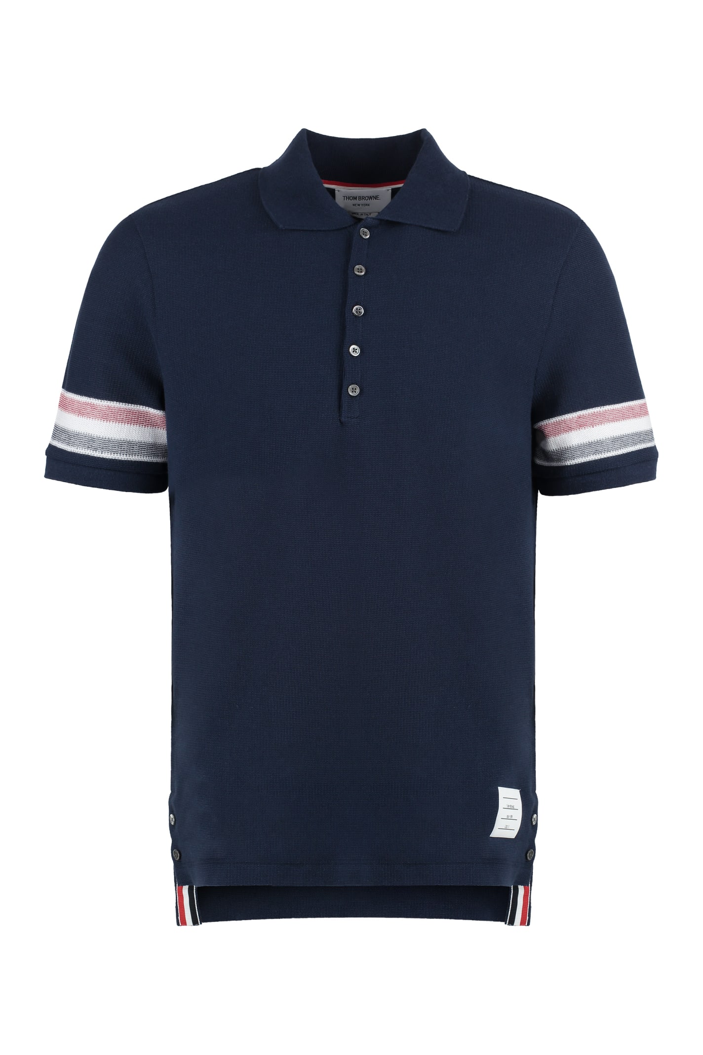 Thom Browne Short Sleeve Cotton Polo Shirt