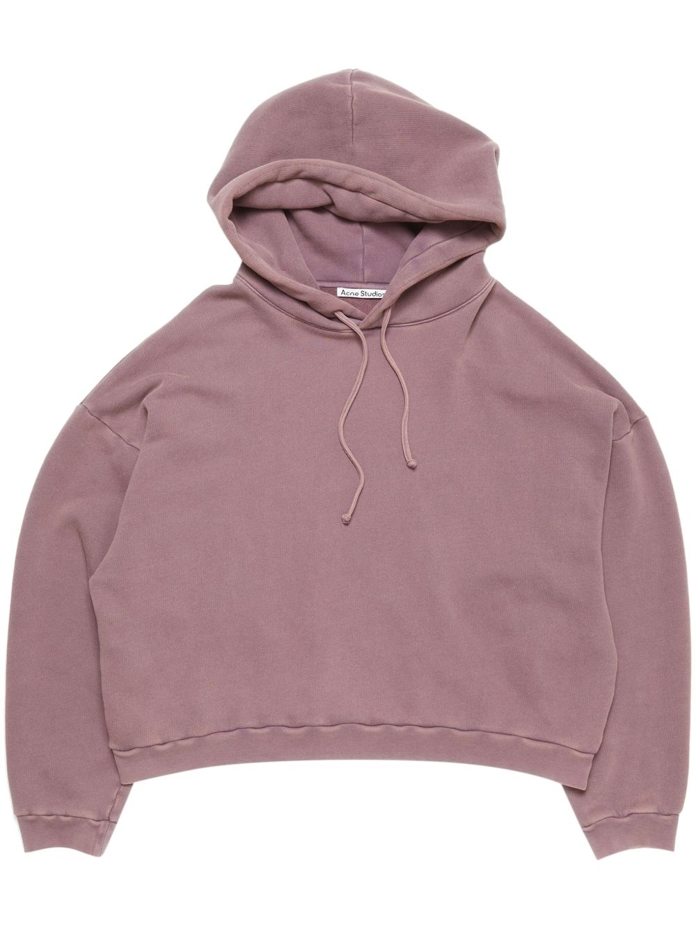 Acne Studios logo贴花棉连帽衫 - 紫色