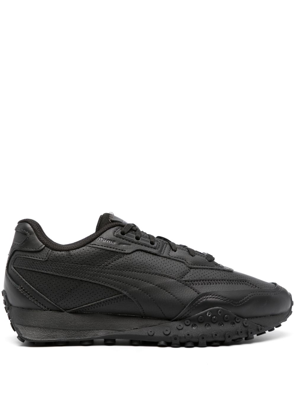 PUMA Blacktop Rider 人造皮革运动鞋 - 黑色