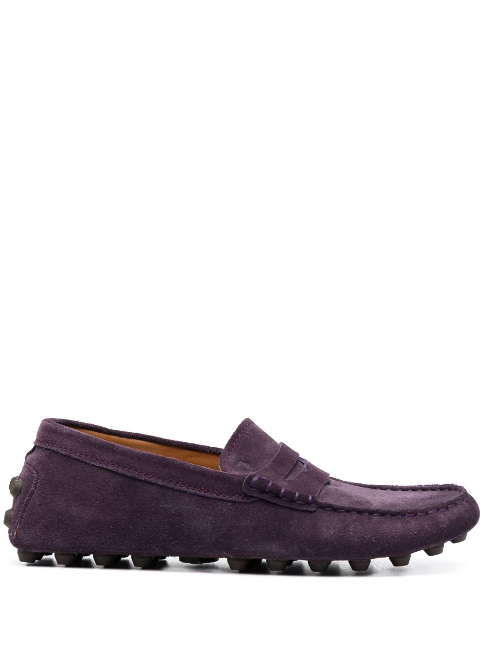 Tod's Gommino 绒面皮乐福鞋 - 紫色