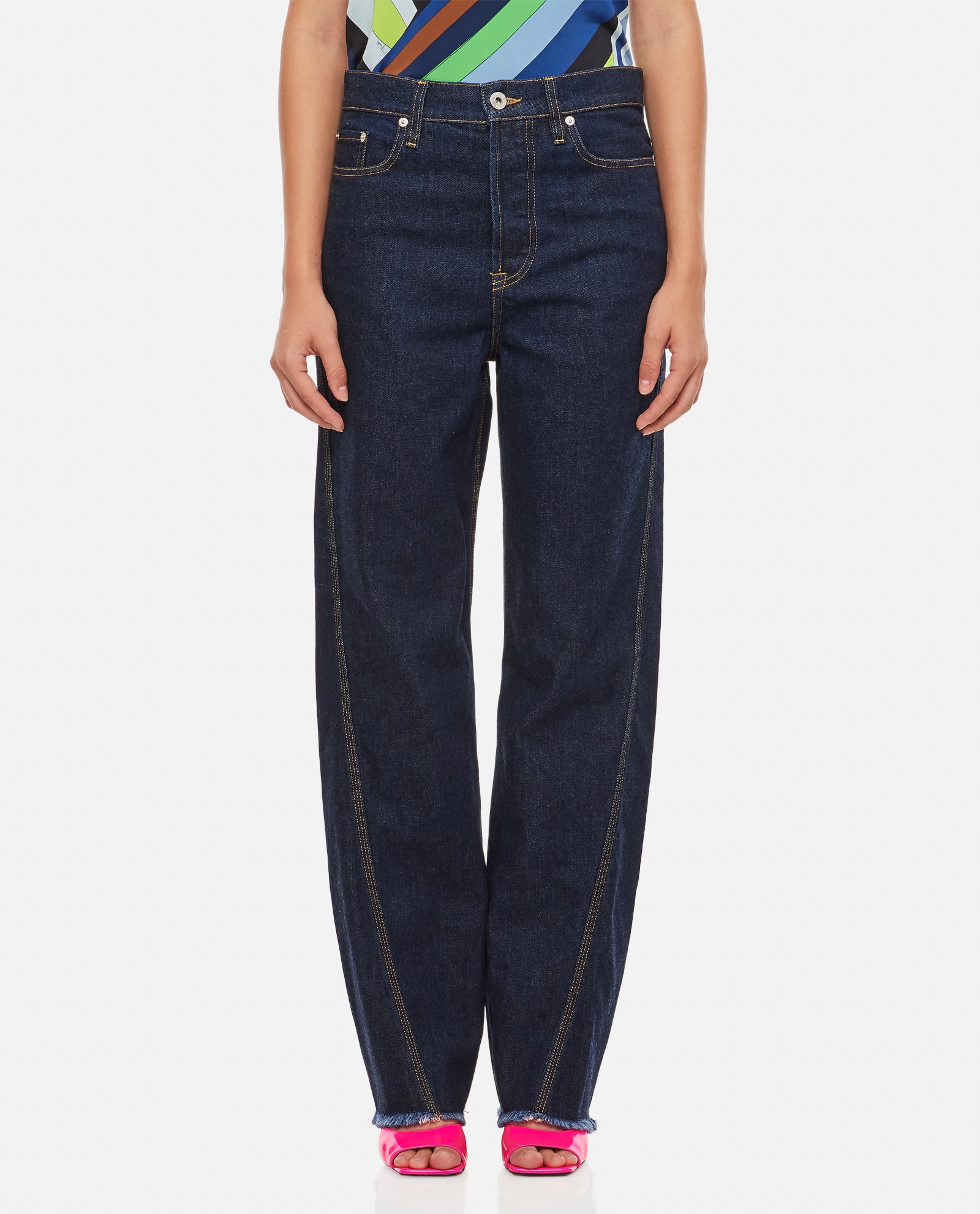 Lanvin Denim Twisted Regular Pants