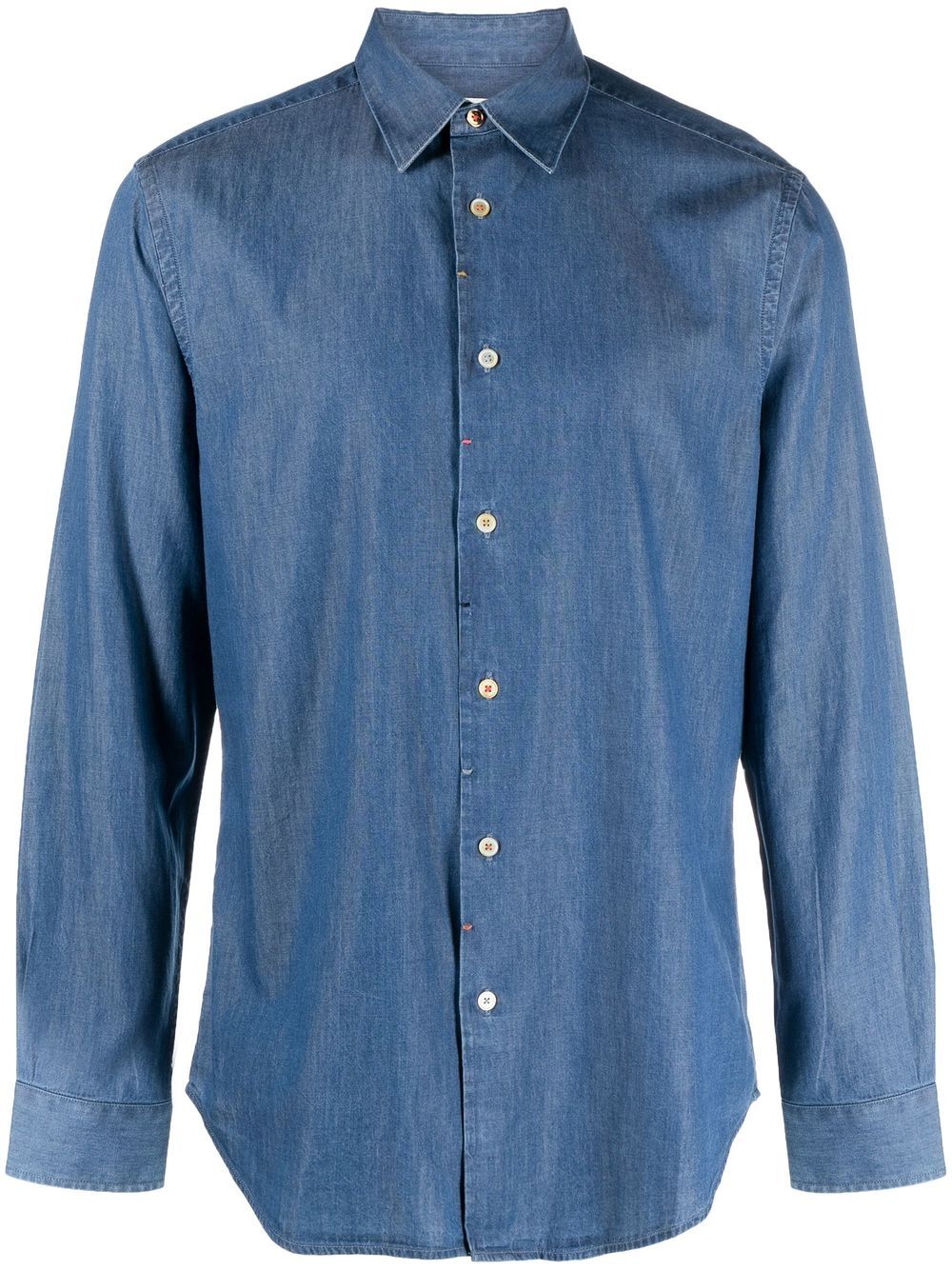 Paul Smith 长袖牛仔衬衫 - 蓝色