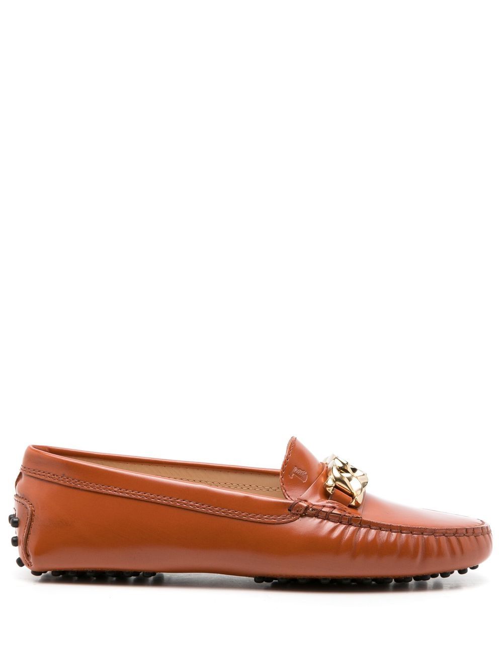 Tod's Gommini 搭链乐福鞋 - 褐色