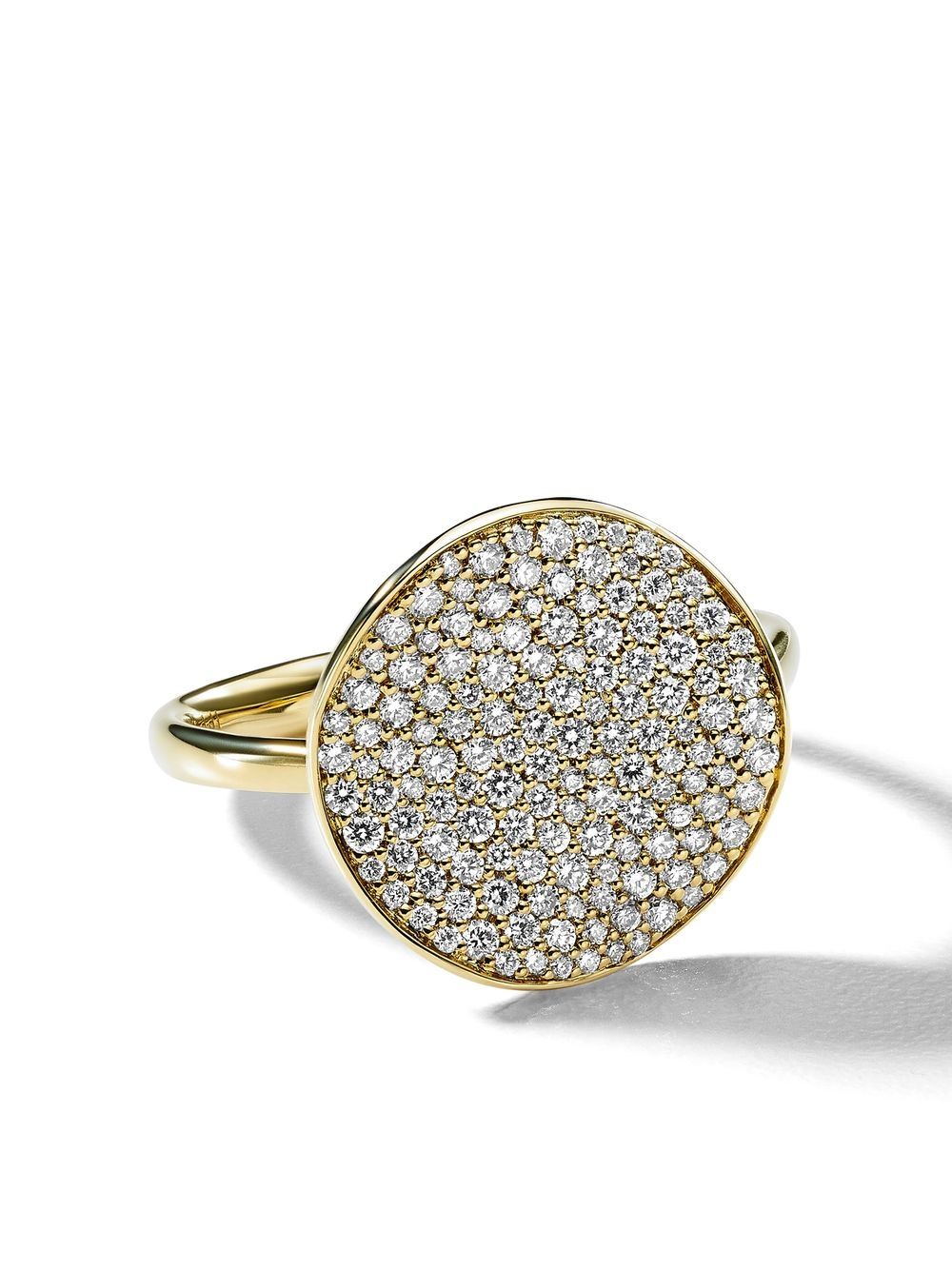 IPPOLITA 18K黄金 Stardust 中号花卉钻石圆盘戒指 - 金色