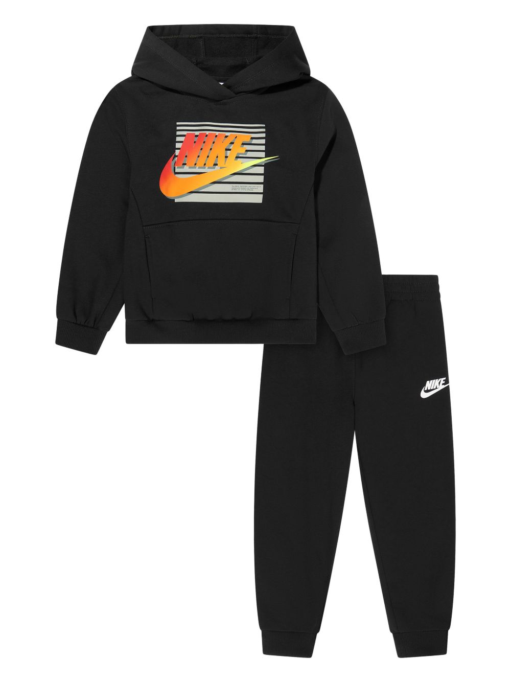 Nike Kids Gradient Futura 运动套装 - 黑色