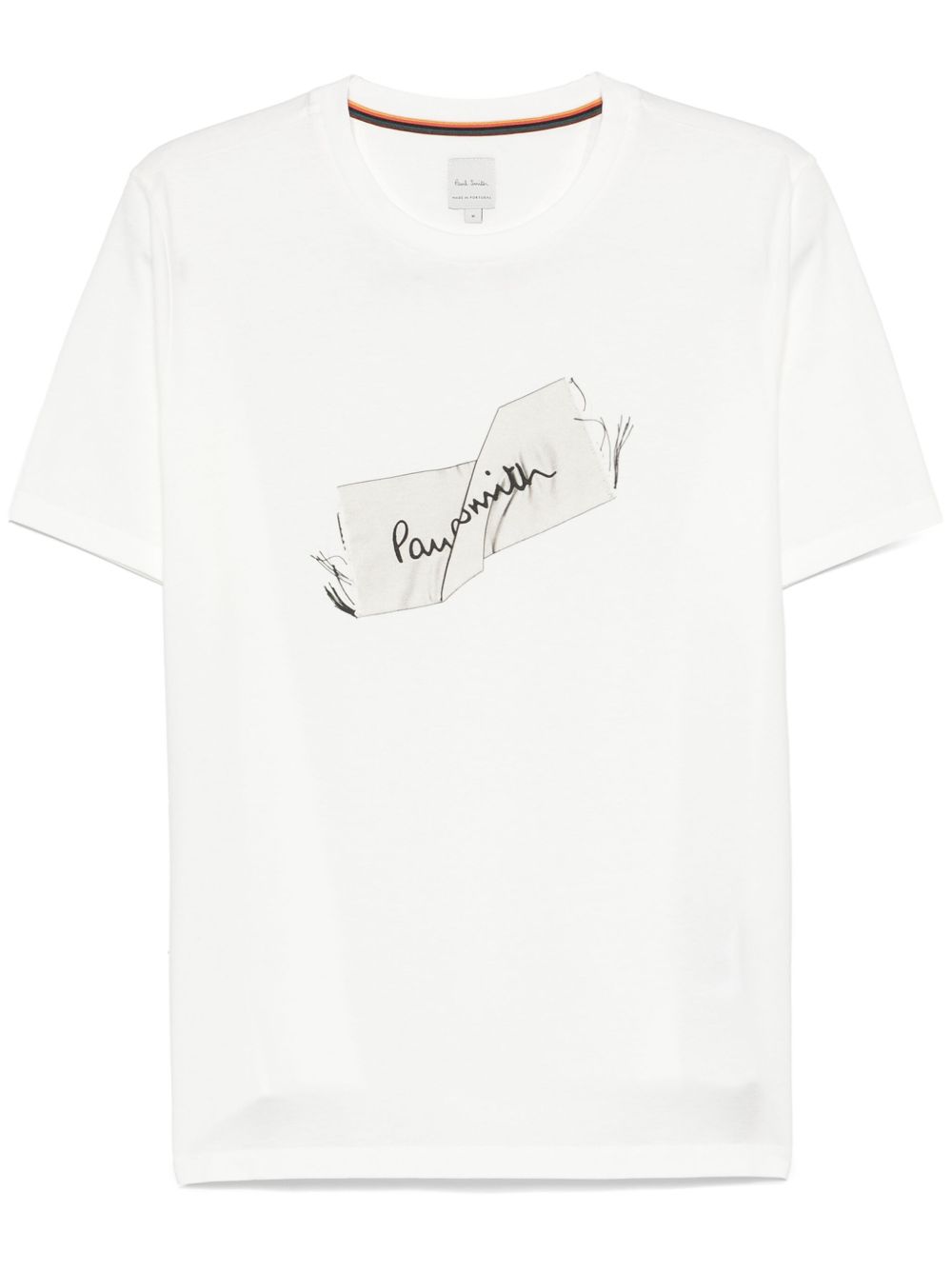 Paul Smith Label 印花T恤 - 白色