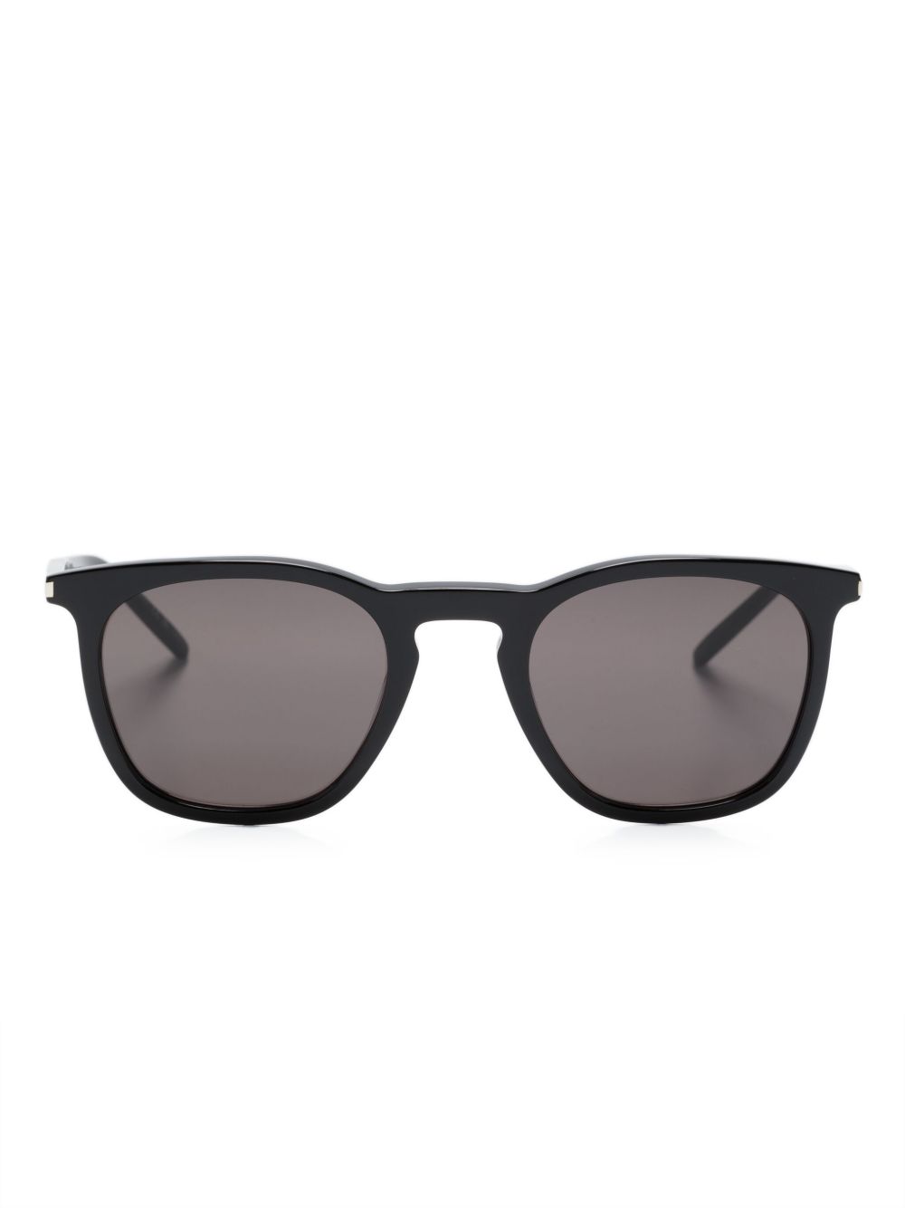 Saint Laurent Eyewear 哑光效果方框太阳眼镜 - 黑色