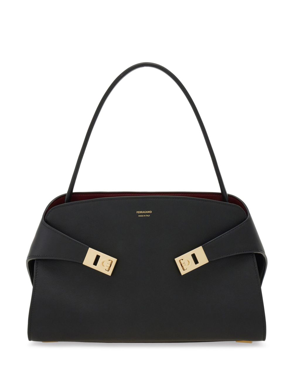 Ferragamo small Hug Soft shoulder bag - 黑色