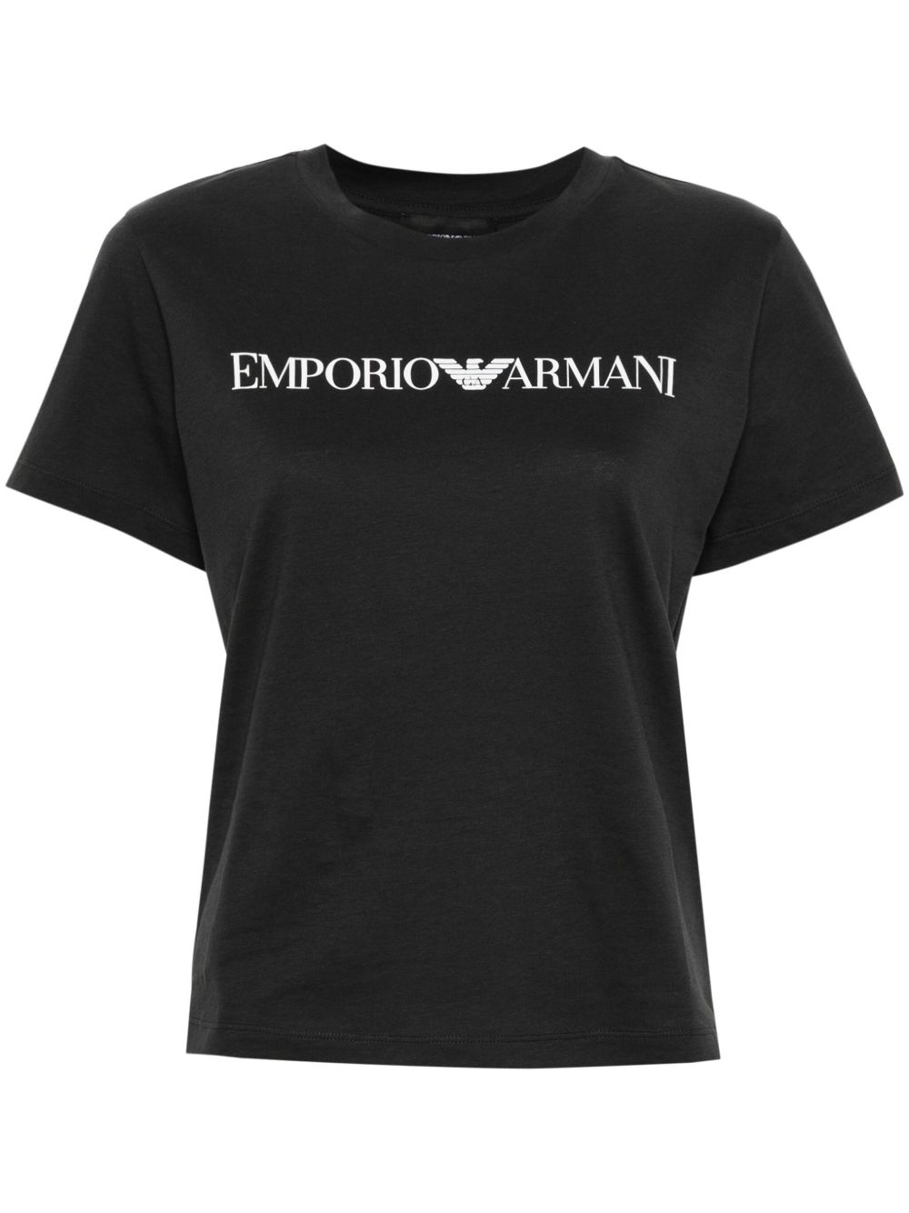 Emporio Armani logo印花T恤 - 蓝色