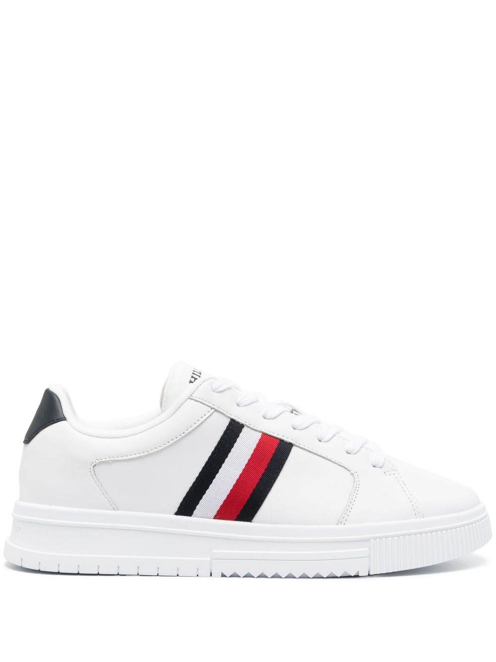 Tommy Hilfiger Light Supercup 皮质运动鞋 - 白色