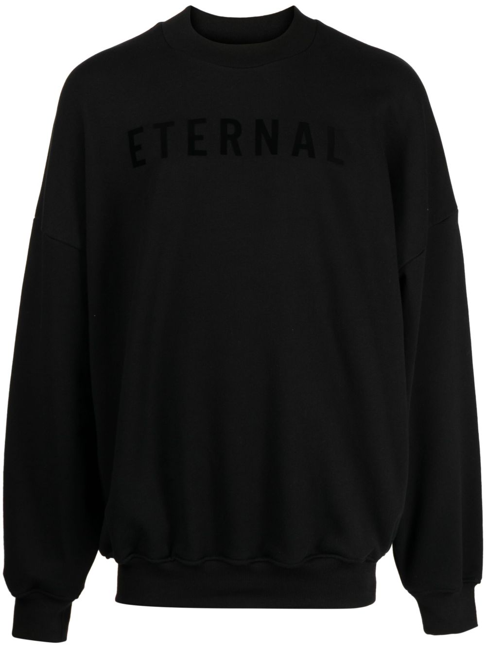 Fear Of God Eternal 标语印花卫衣 - 黑色
