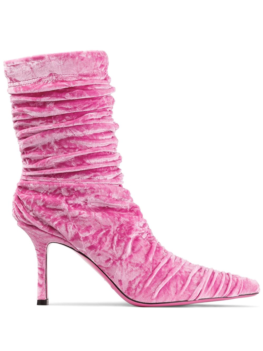Jimmy Choo Lotta 高跟靴（8.5厘米） - 粉色