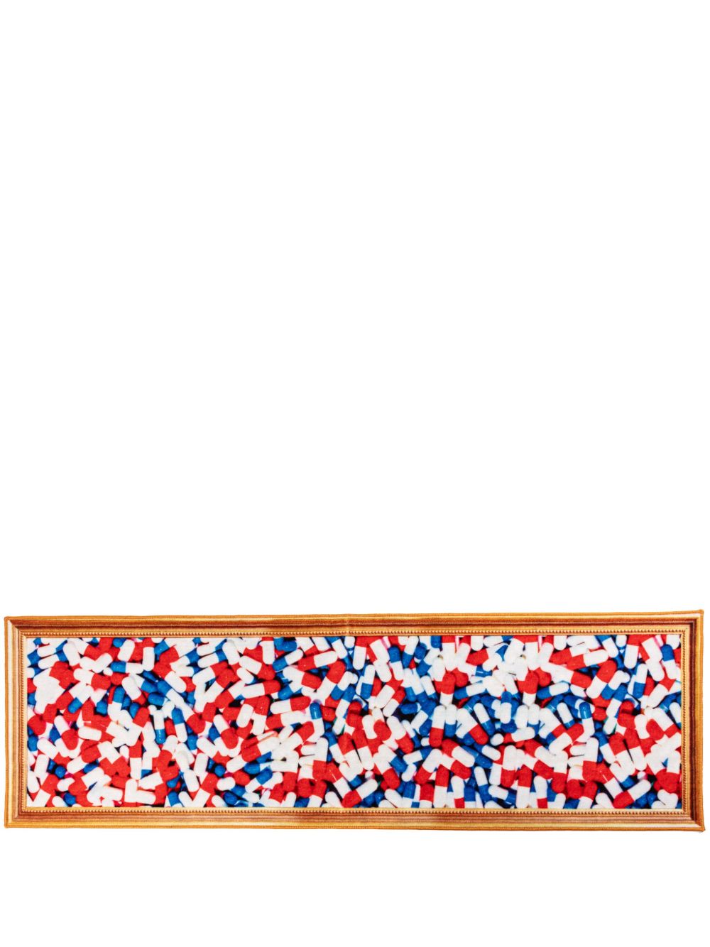 Seletti Pills 图案印花地垫（200x60厘米） - 彩色