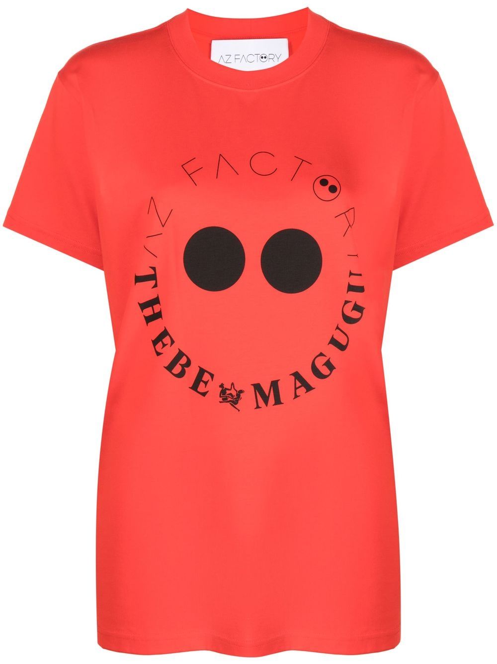 AZ FACTORY x Thebe Magugu logo印花T恤 - 红色